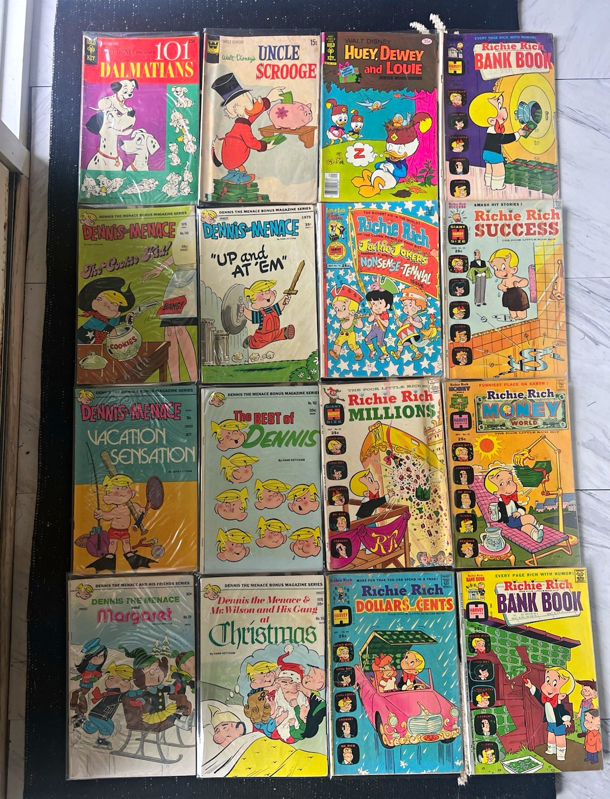 Harvey Gold Key Comics Mixed Lot Disney Richie Rich Dennis The Menace Vintage