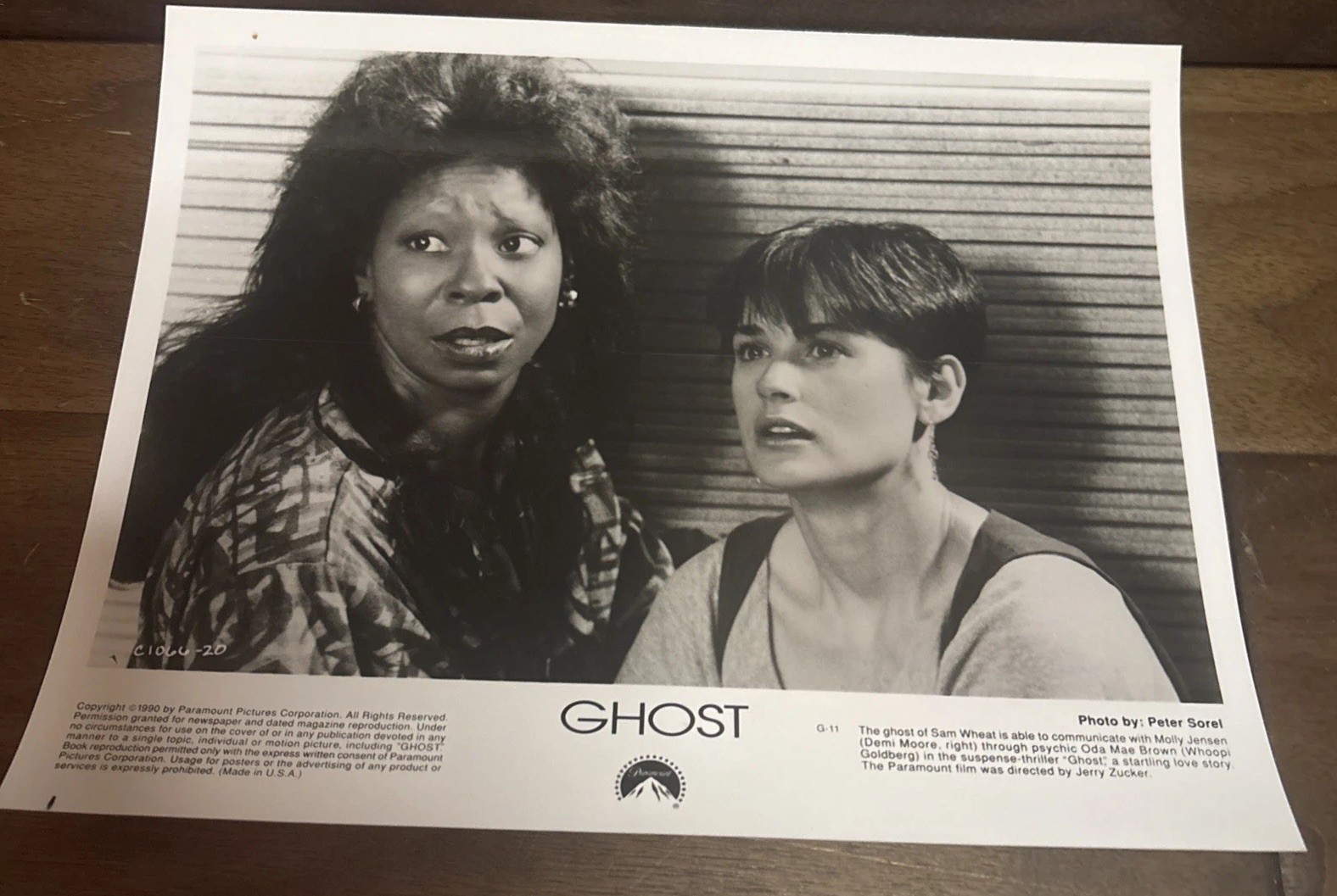 1990 Press Photo Actresses Demi Moore and Whoopi Goldberg star in \