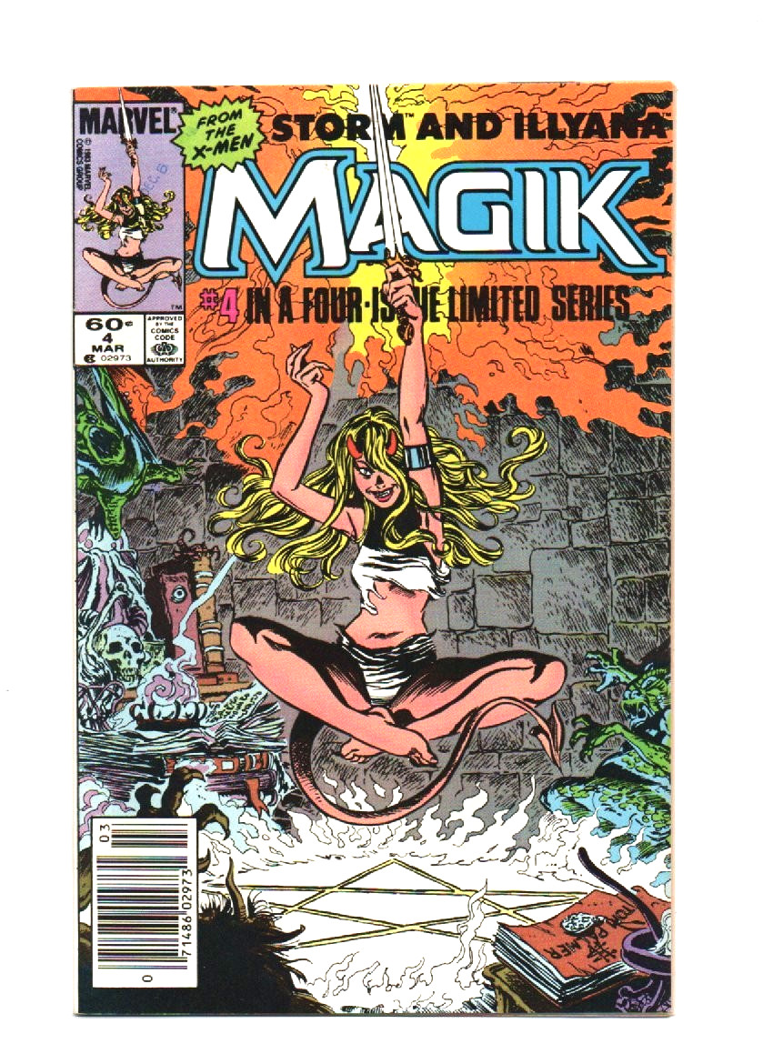 ILLYANA AND STORM MAGIK #4 NM UNREAD KEY 1984 1st DARKCHYLDE NEWSSTAND VARIANT