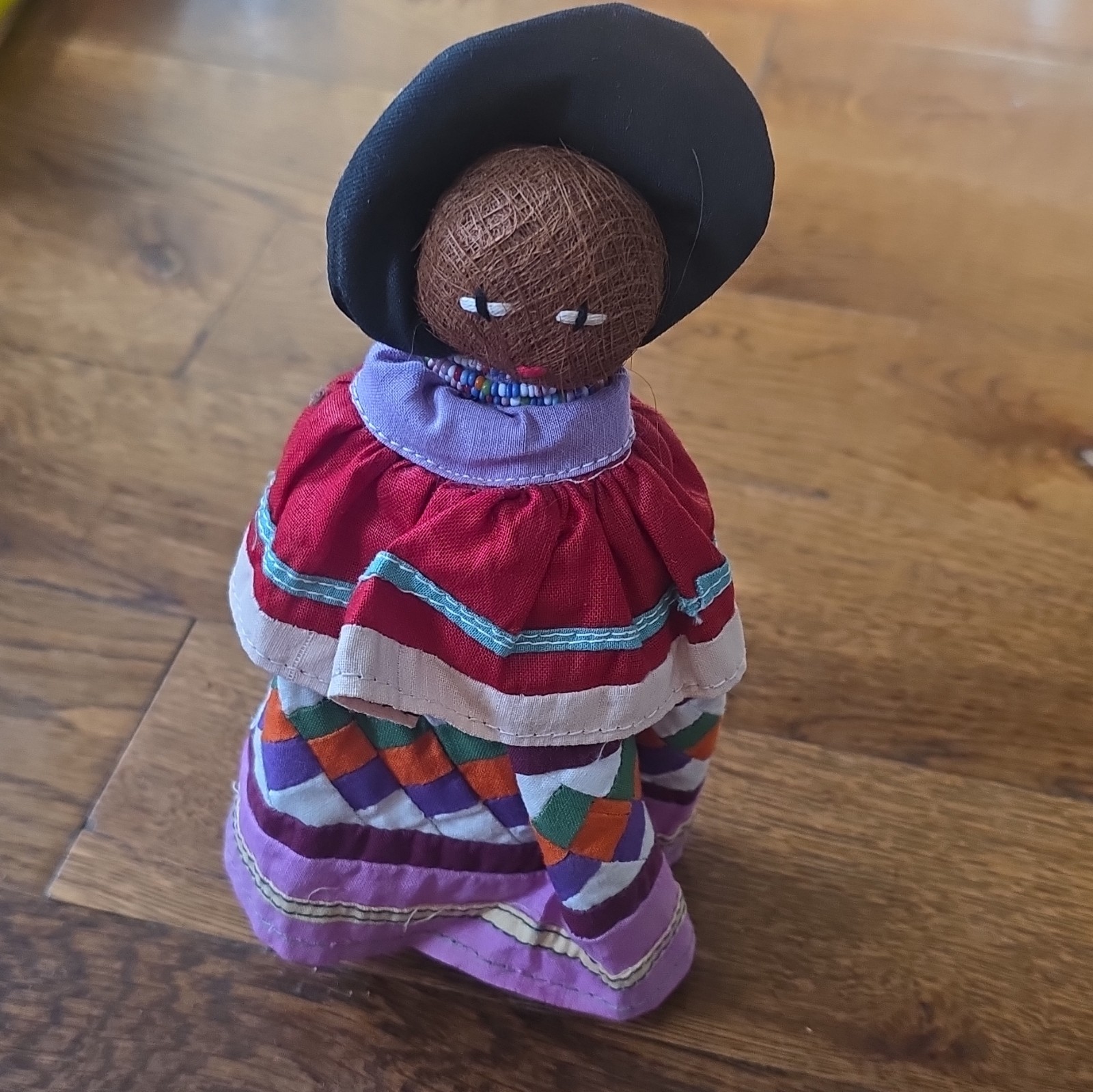 Vintage Circa 1950\'s Native American Colorful Handmade Seminole Doll