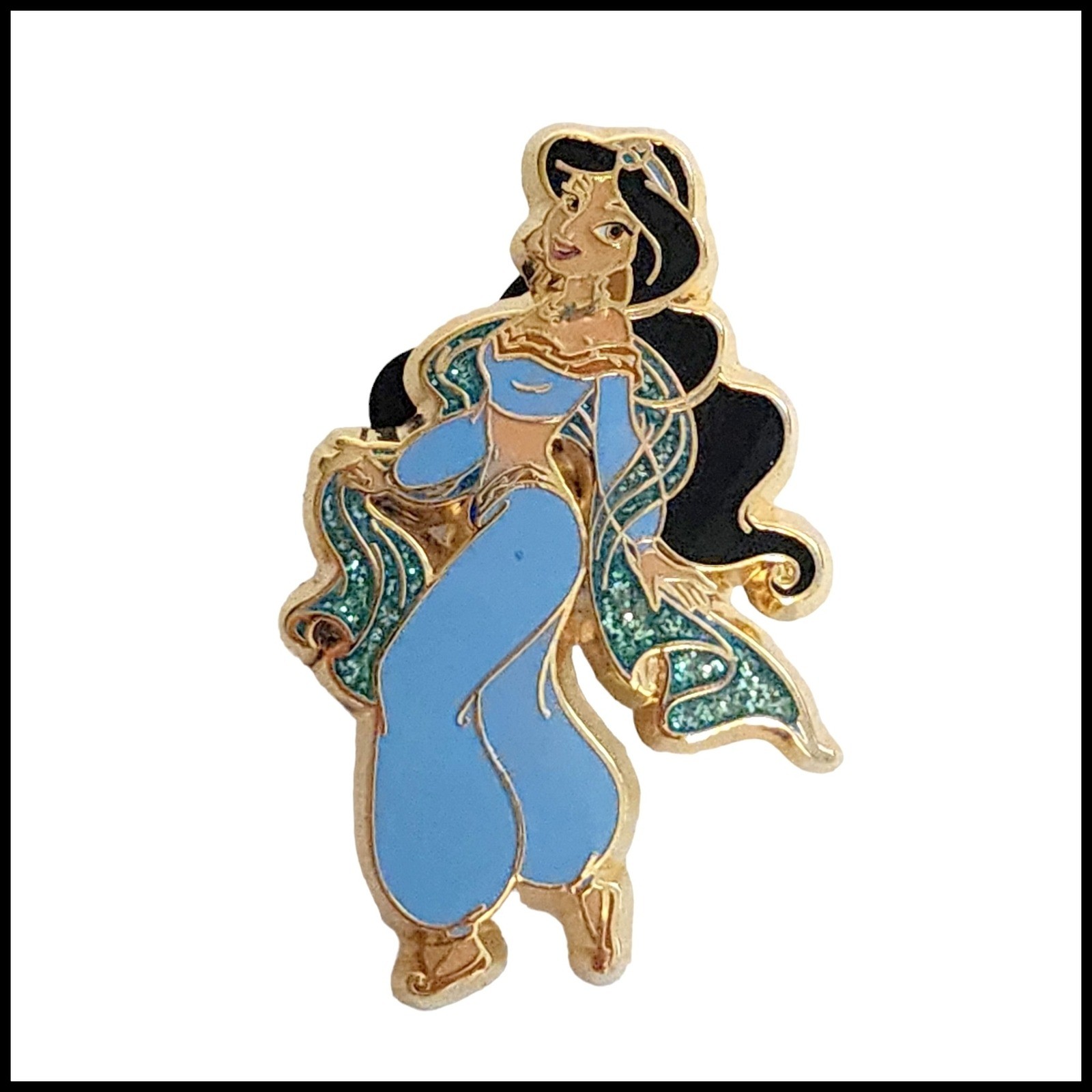 Disney Pin 53279 DLRP Princesses 2007 Jasmine Glitter Disney Pin 53279 DLRP Princesses 2007 Jasmine Glitter