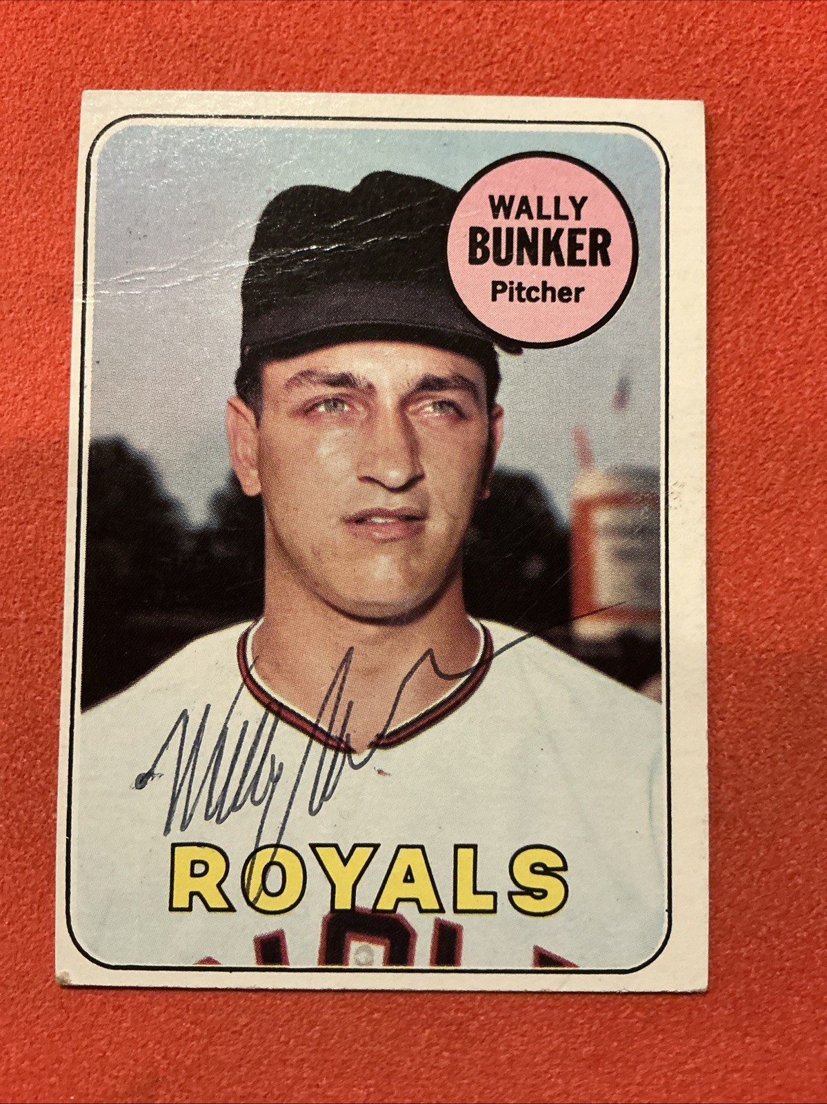 Wally Bunker 🔥🔥MLB: 1969 Topps 🔥🔥Autograph🔥🔥
