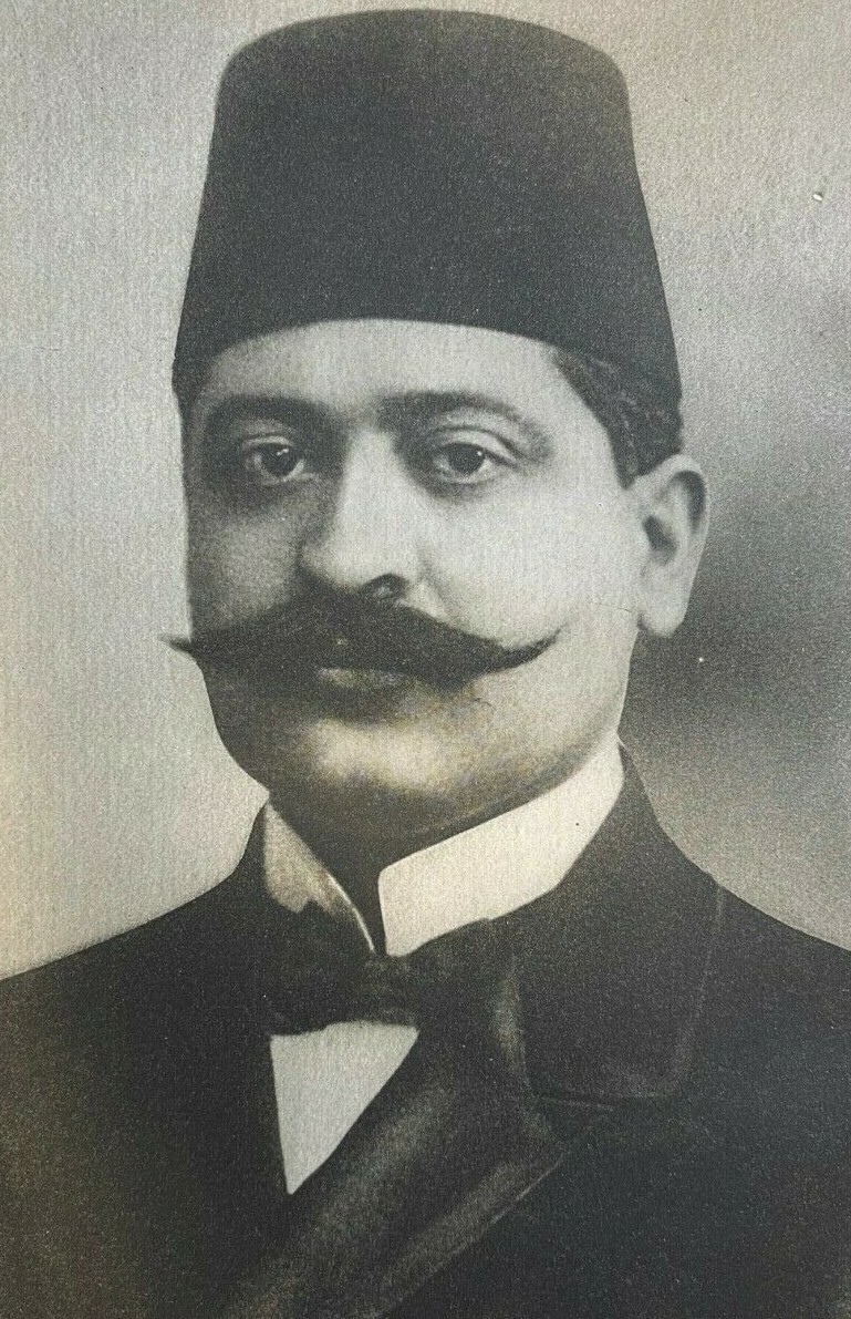 1915 Vintage WWI Illustration Talat Bey Turkish Minister of Marine 1915 Vintage WWI Illustration Talat Bey Turkish Minister of Marine