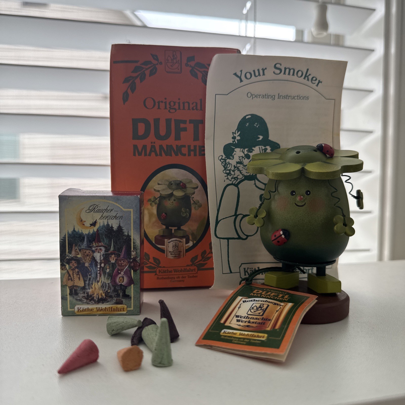 Original DUFTL MANNCHEN Kathe Wohlfahrt The Jolly Incense Smoker Hippie Cute Original DUFTL MANNCHEN Kathe Wohlfahrt The Jolly Incense Smoker Hippie Cute