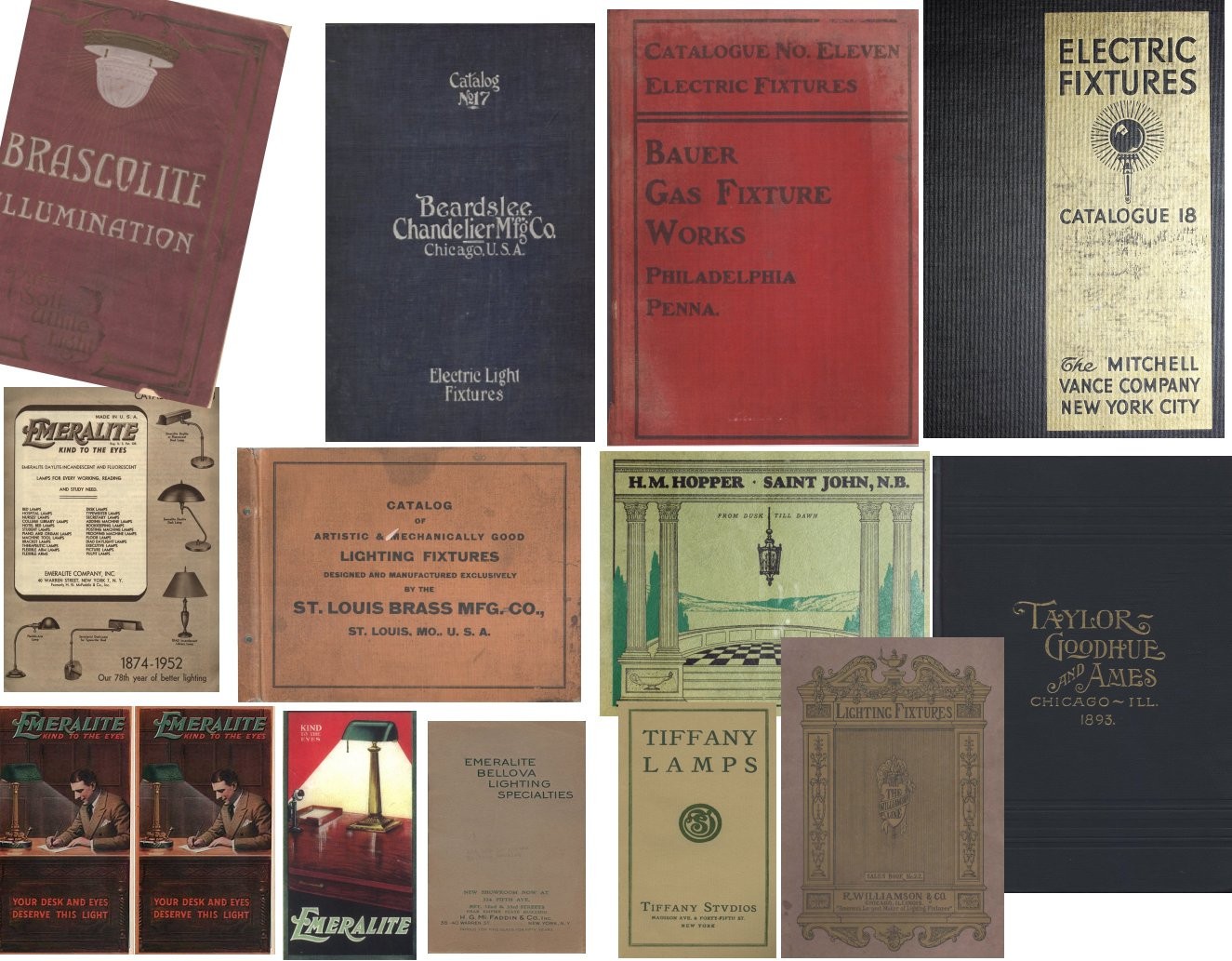 Antique Electric Lighting Huge Catalog Collection Lamp SCONCE chandelier parts