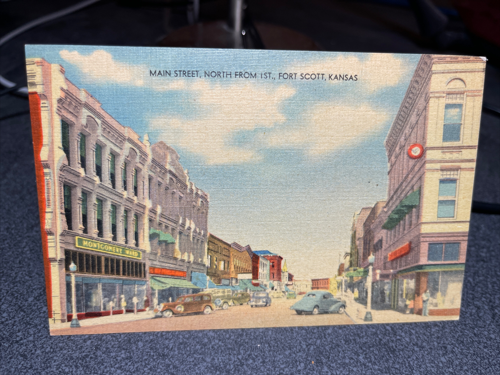 Main Street North From 1st Fort Scott Kansas Postcard Main Street North From 1st Fort Scott Kansas Postcard