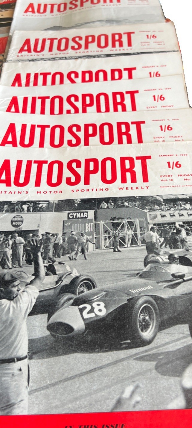 Vintage AUTOSPORT MAGAZINE, LOTUS, Vanwall MONTE CARLO 1959 Lot 6