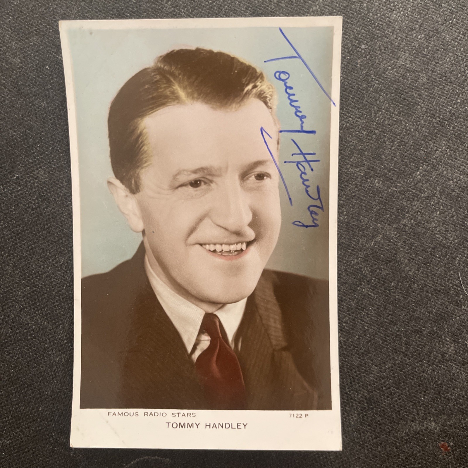 Vintage Tommy Handley Cinema Postcard Autograph Signature Dedication