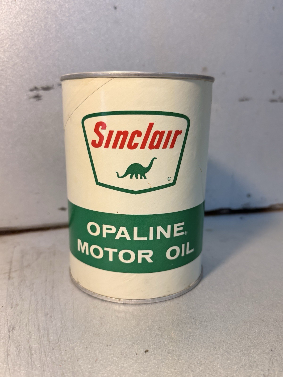 Sinclair Opaline Motor Oil Can 1 Qt Empty Good Condition