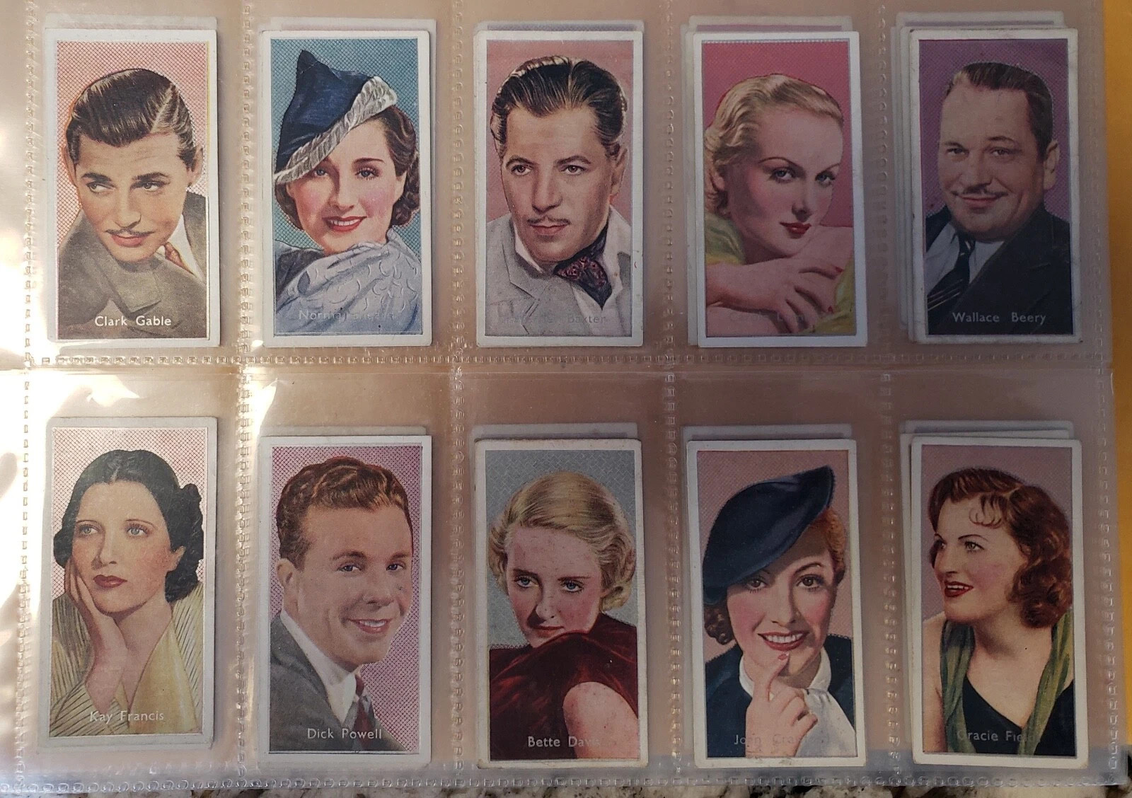 1936 CARRERAS LTD. FILM STARS 50 DIFFERENT TOBACCO CARD SET 1936 CARRERAS LTD. FILM STARS 50 DIFFERENT TOBACCO CARD SET