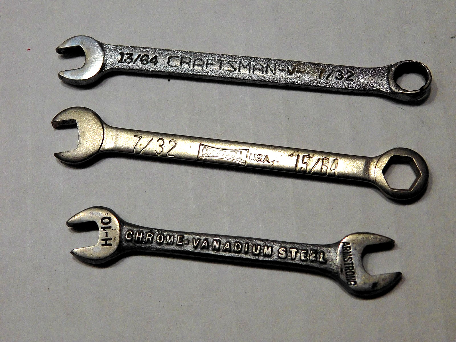 1950-60's VINTAGE CRAFTSMAN + BLACKHAWK-ARMSTRONG & OXWALL OPEN END WRENCHES 1950-60's VINTAGE CRAFTSMAN + BLACKHAWK-ARMSTRONG & OXWALL OPEN END WRENCHES