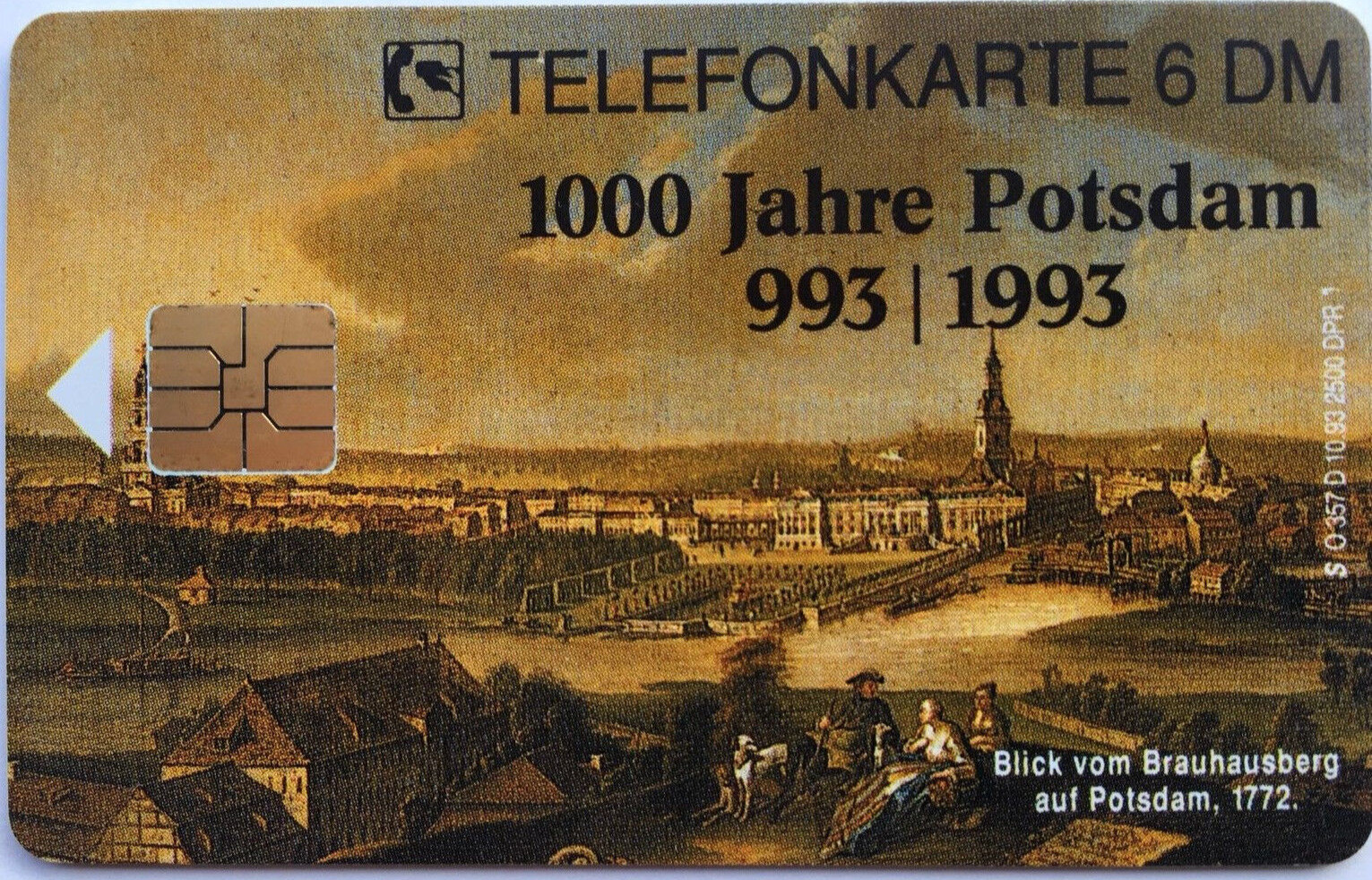 O 357 D 10.93 6 DM 1000 Years Potsdam View Brauhausberg 2500 Ex. New***Mint***