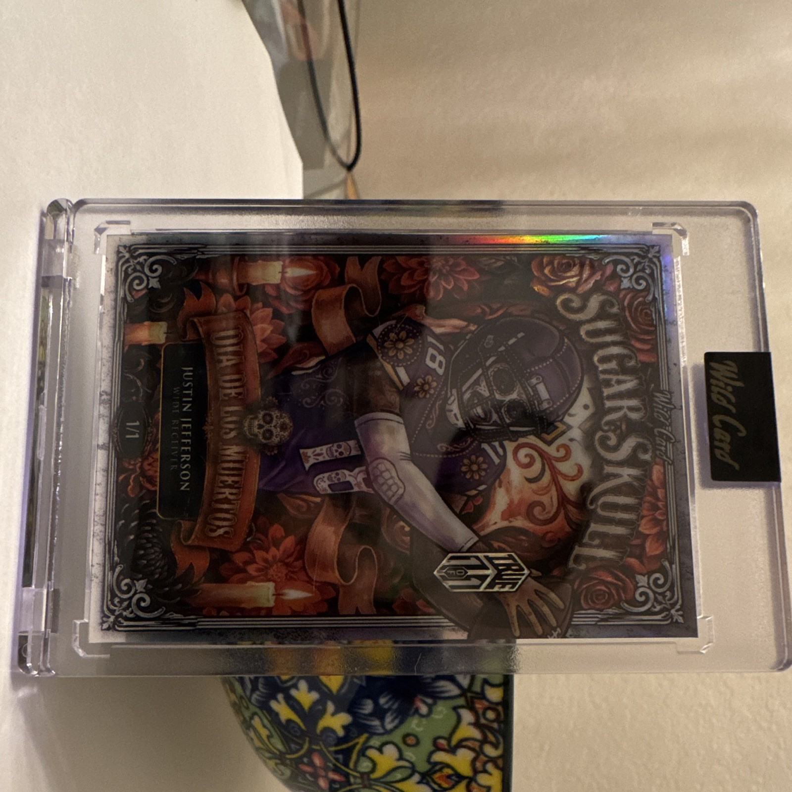 Wild Card 2020 Studio Sugar Skull Dia de Los Muertos #11 Justin Jefferson AP Wild Card 2020 Studio Sugar Skull Dia de Los Muertos #11 Justin Jefferson AP