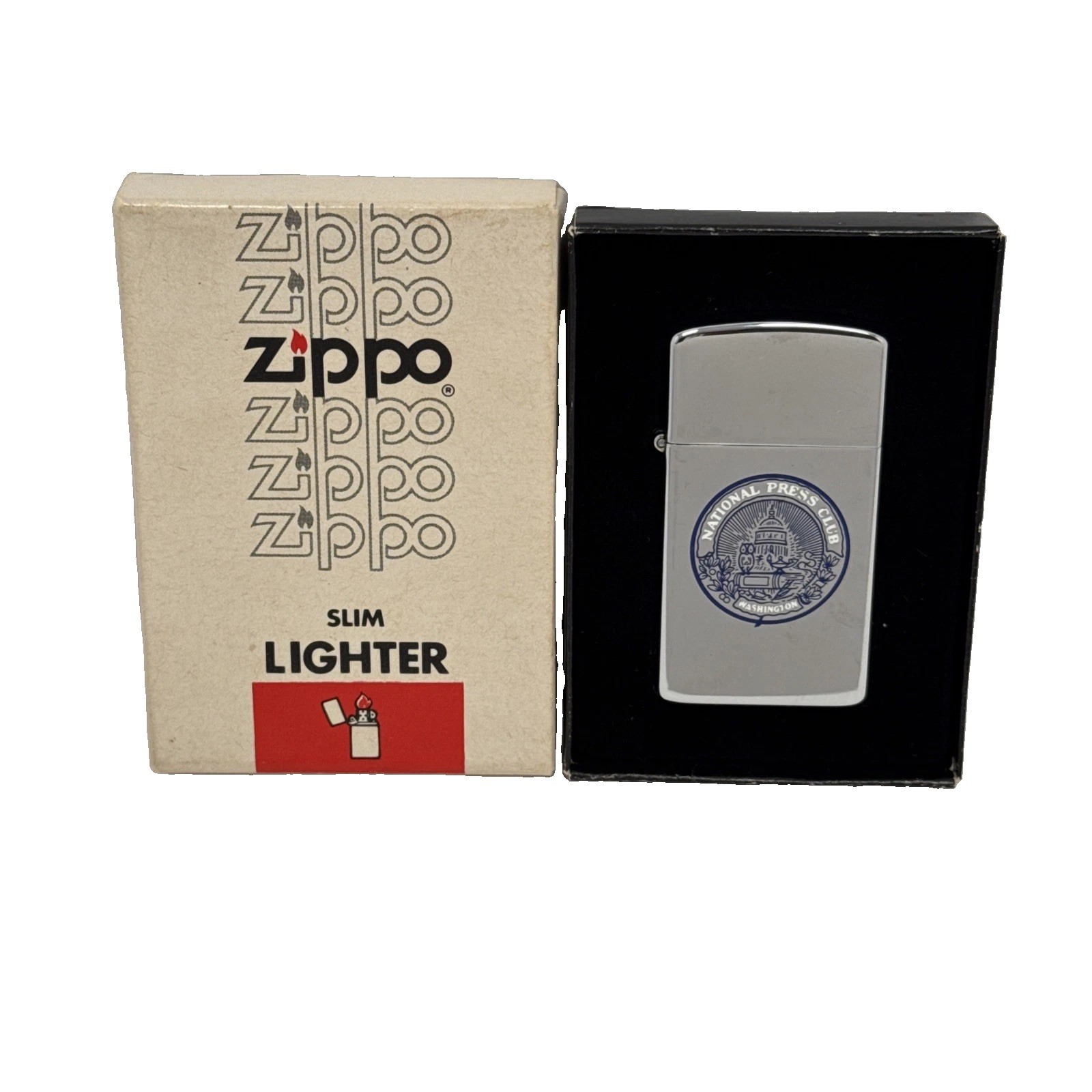 Vintage 1981 Zippo National Press Club Lighter