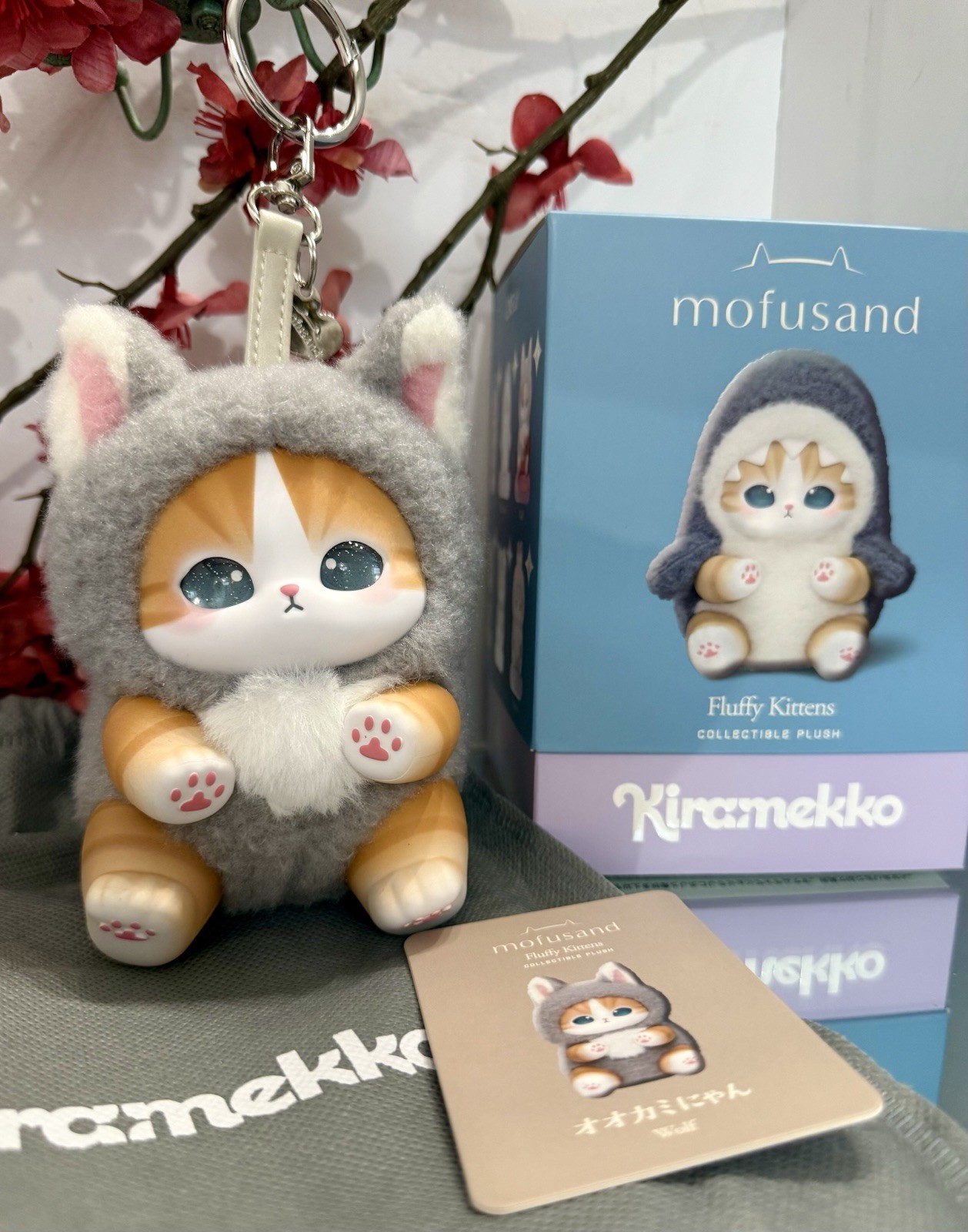 Mofusand Kiramekko WOLF Cat Plush Jinbeinyan Kittens SET AUTHENTIC USA NEW Mofusand Kiramekko WOLF Cat Plush Jinbeinyan Kittens SET AUTHENTIC USA NEW