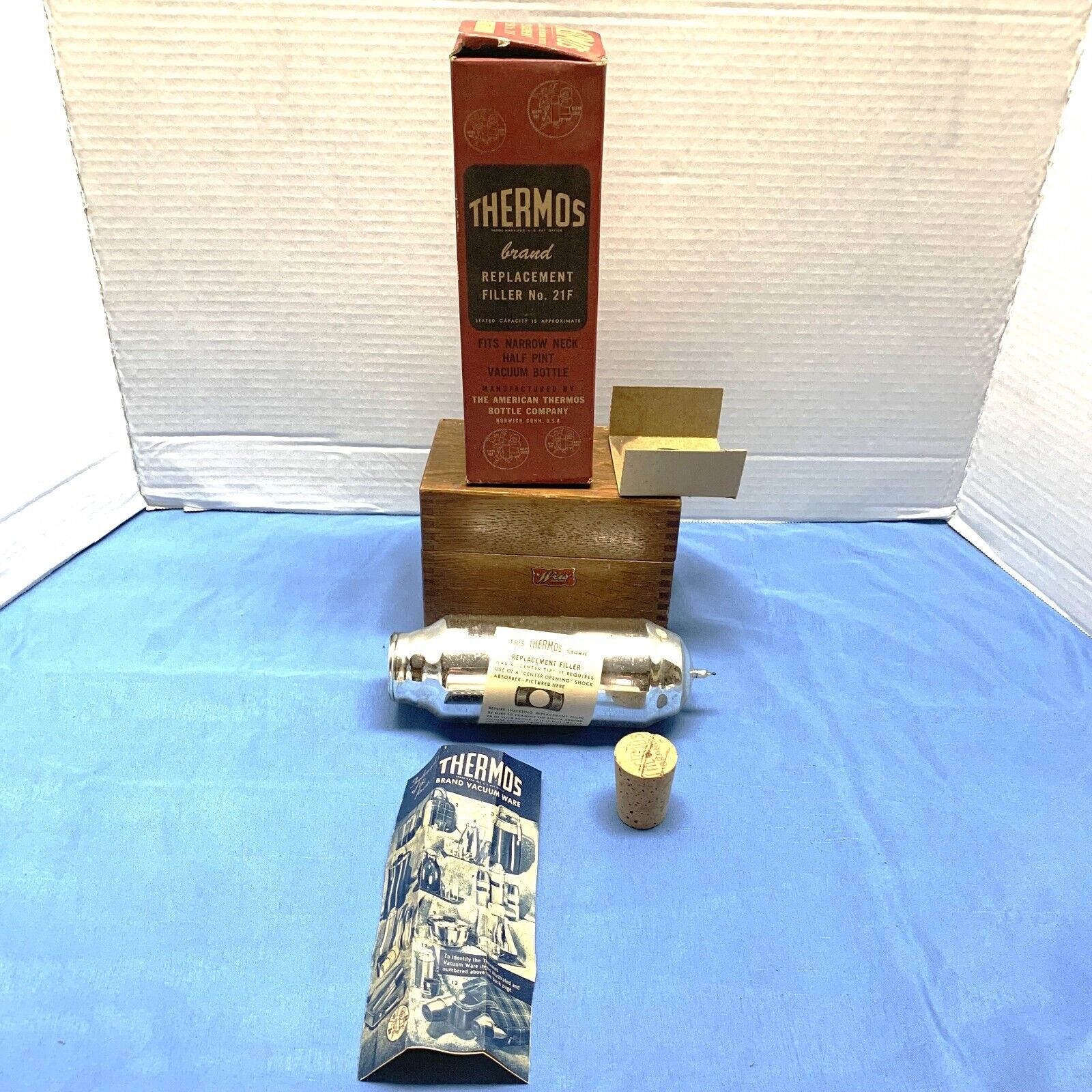 Vintage 1950S THERMOS Brand Replacement Filler No. 21F