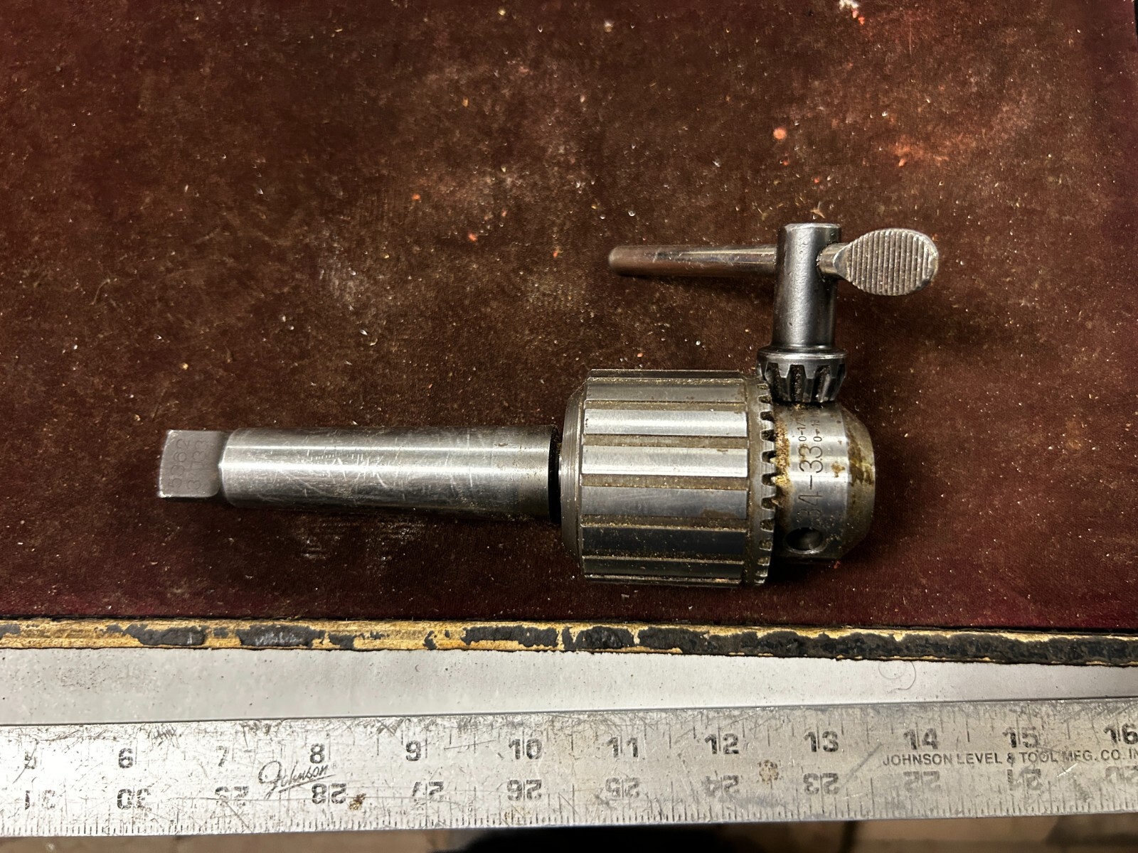 MACHINIST Shx TOOLS LATHE MILL Machinist Large Jacobs Drill Chuck and Key MACHINIST Shx TOOLS LATHE MILL Machinist Large Jacobs Drill Chuck and Key