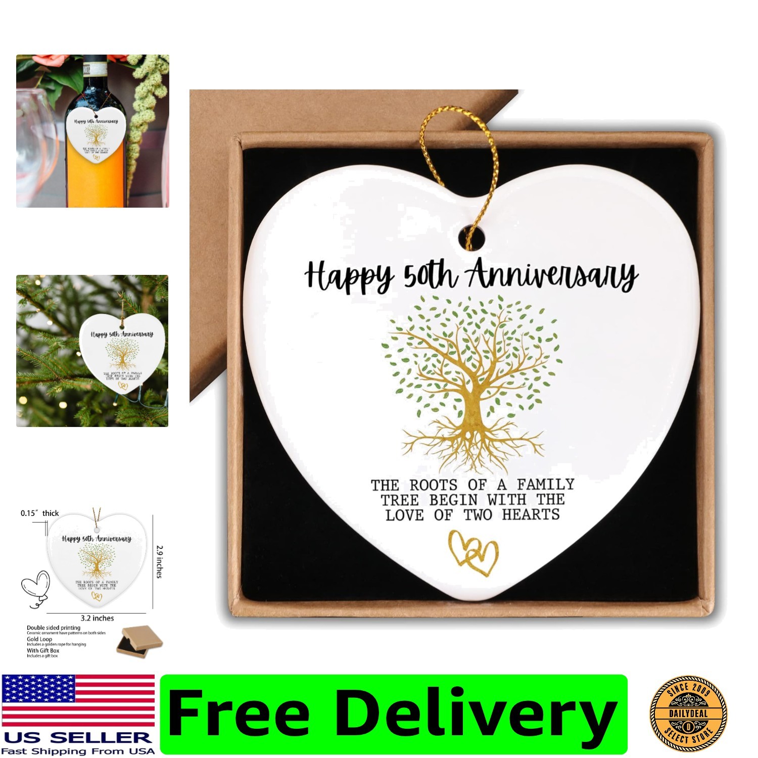 50th Anniversary Marriage Gifts for Couple Happy 50th Anniversary Ornament Ke... 50th Anniversary Marriage Gifts for Couple Happy 50th Anniversary Ornament Ke...