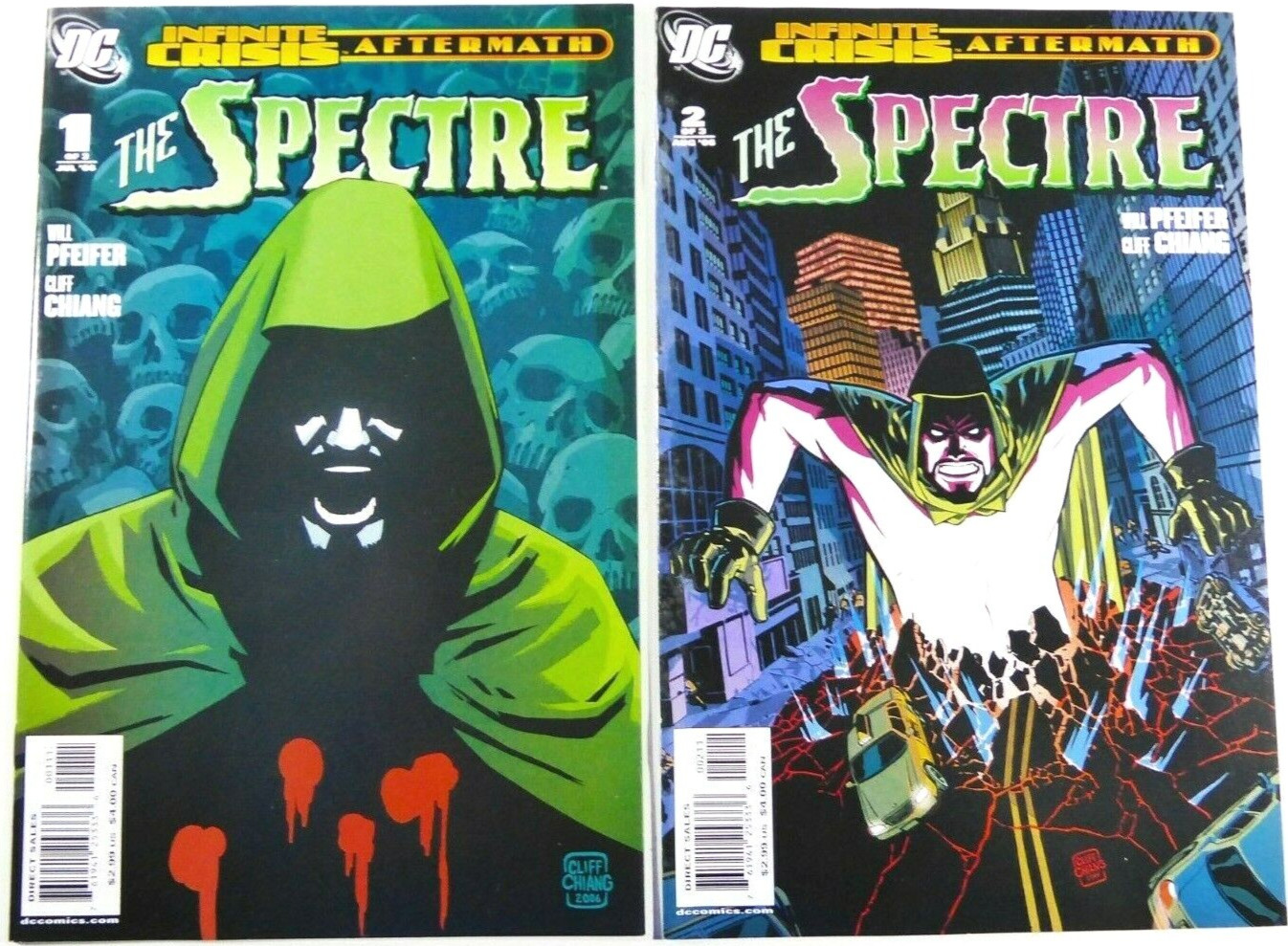 DC Comics THE SPECTRE (2006) #1-2 Lot Cliff CHIANG Horror Set NM 9.4 Ships FREE