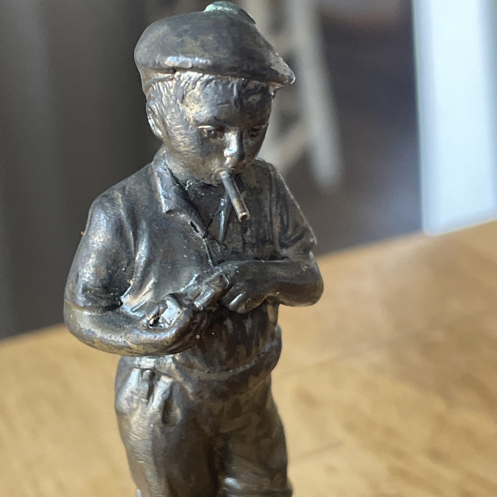 antique bronze figurine ; French 