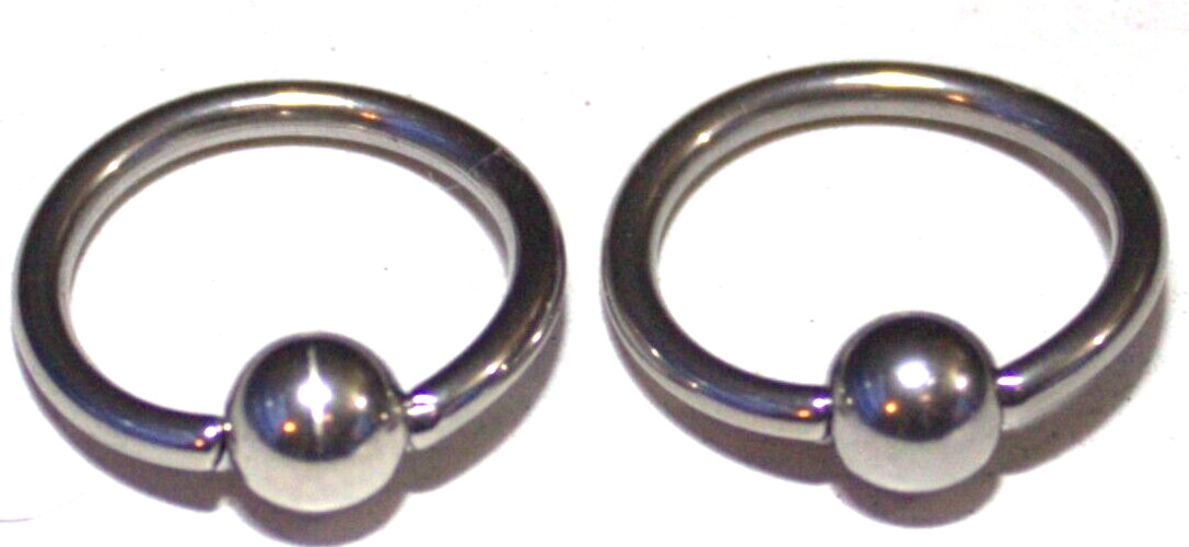 2 Shiny 14g Prince Albert Jewelry Captive Bead Ring Ladder Guiche Ear Lip Hoop 2 Shiny 14g Prince Albert Jewelry Captive Bead Ring Ladder Guiche Ear Lip Hoop