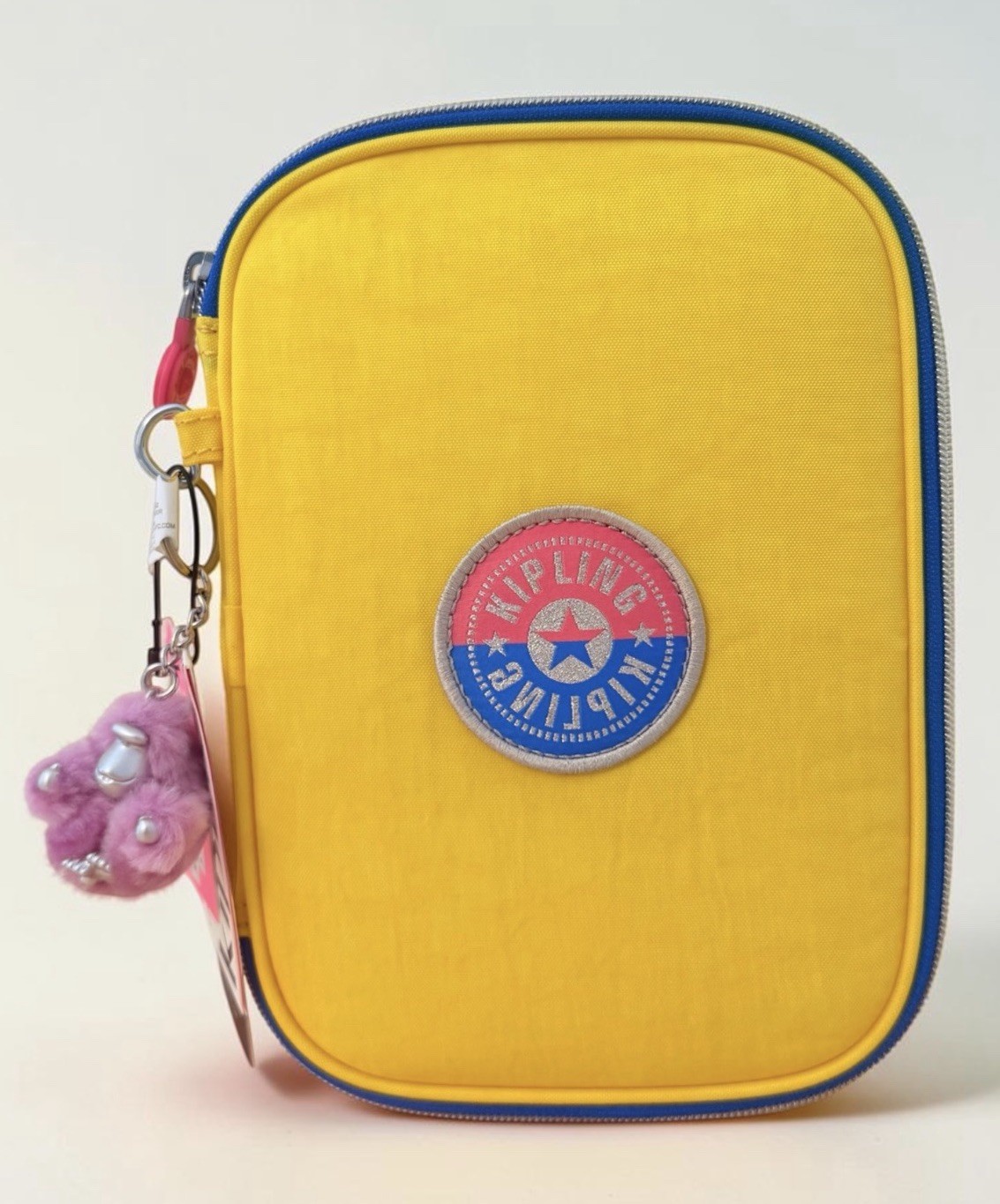 Kipling 100 Pens Case College Accessories Cosmetic Bag Yellow Kipling 100 Pens Case College Accessories Cosmetic Bag Yellow