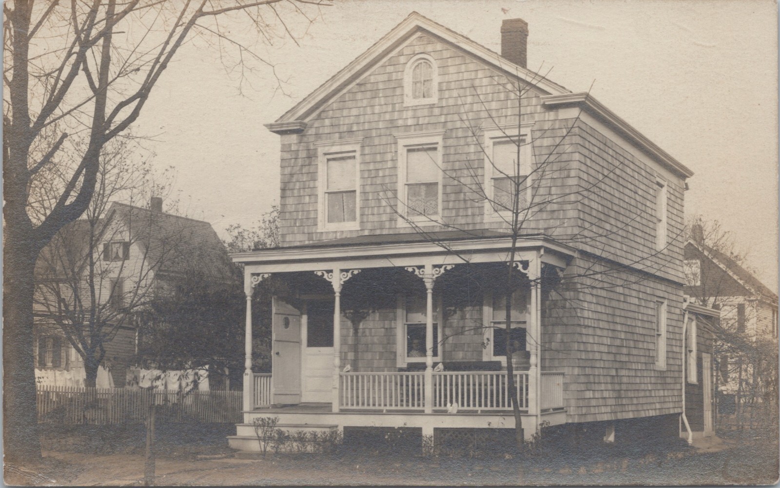 c 1910 Chillicothe, Ohio Large Home RPPC Real Photo Postcard #4204