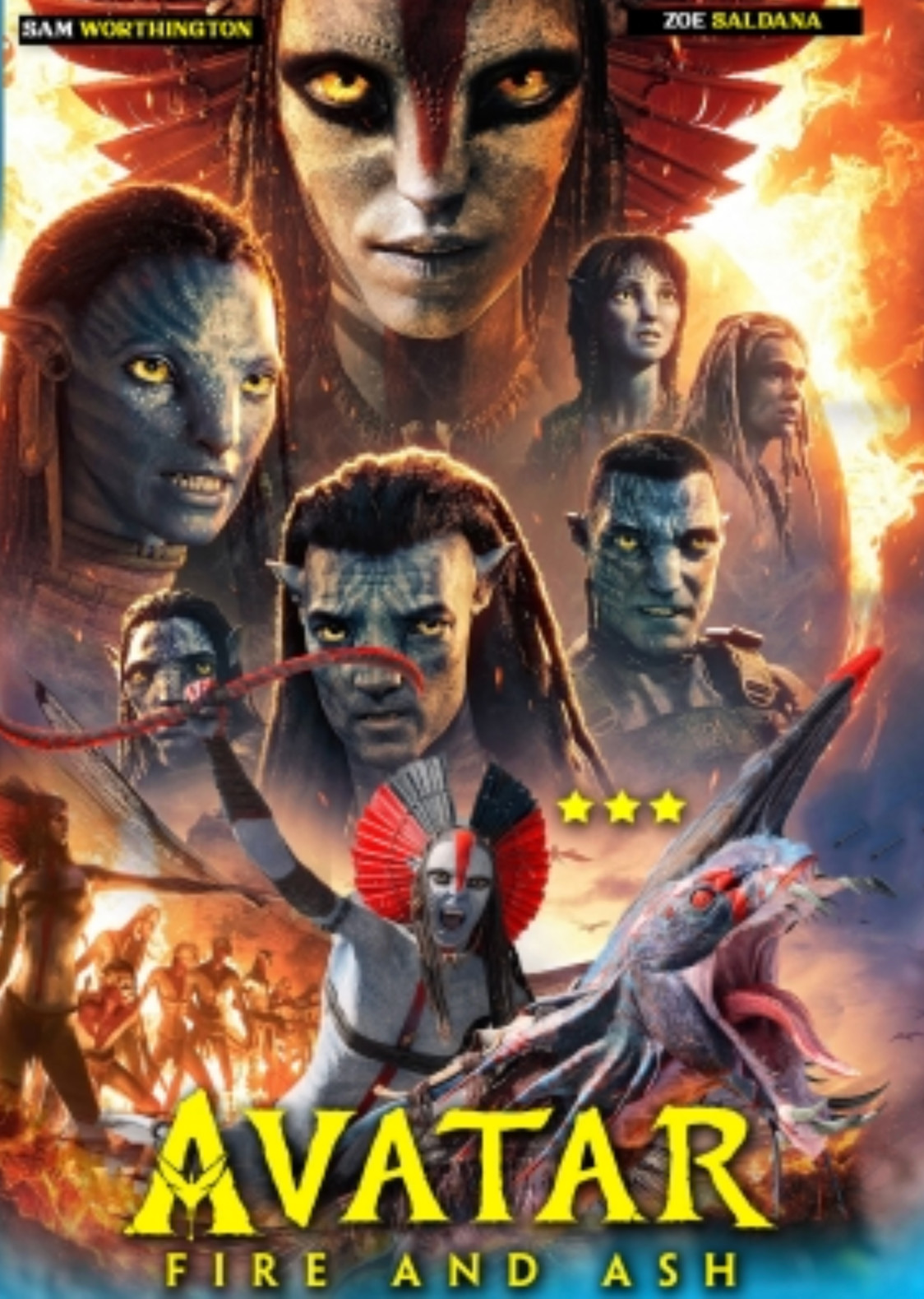 Avatar: Fire and Ash (2025) dvd disc-only James Cameron, Sam Worthington, Zoe Sa Avatar: Fire and Ash (2025) dvd disc-only James Cameron, Sam Worthington, Zoe Sa