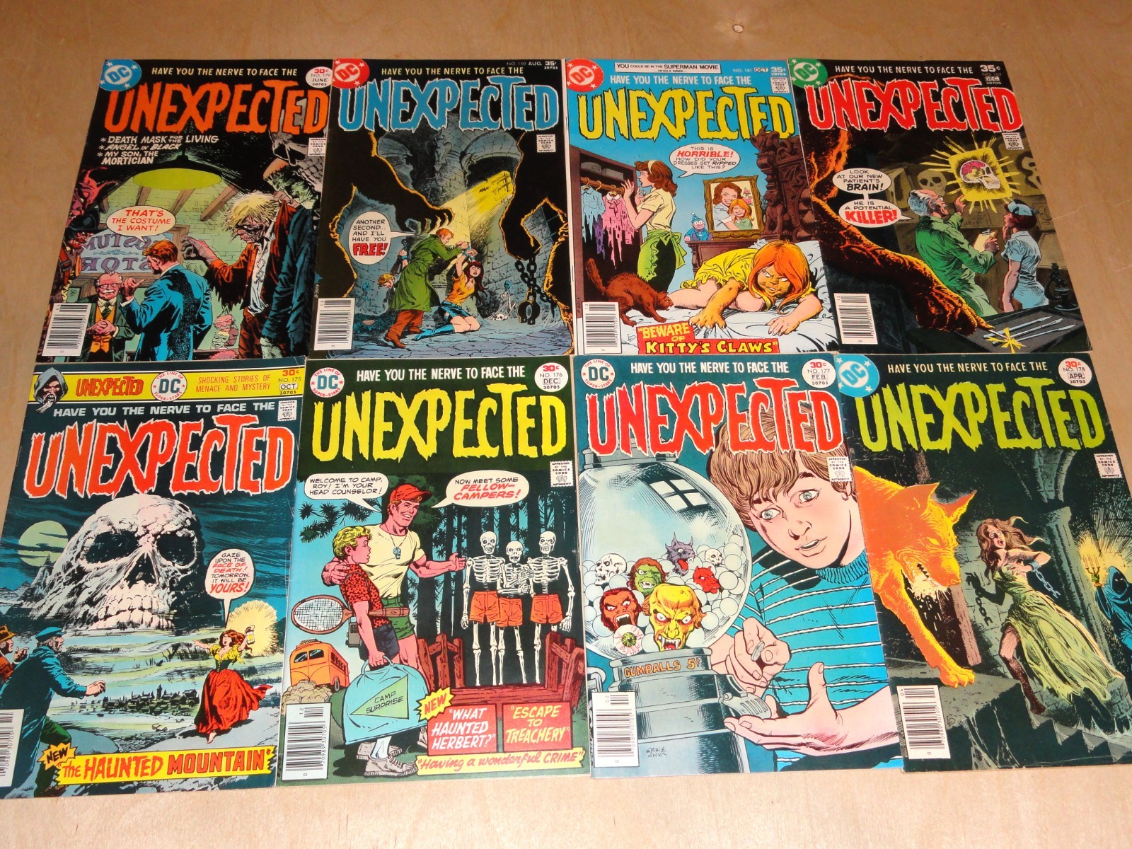 The Unexpected 175,176,177,178,179,180,181,182 (1976-77) DC