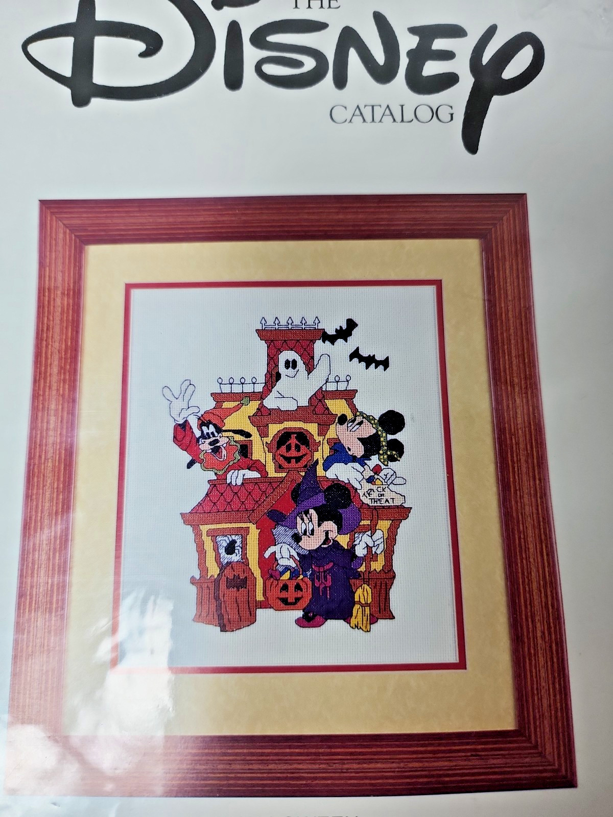 The Disney Catalog Halloween Mickey & Friends Vintage Cross stitch New
