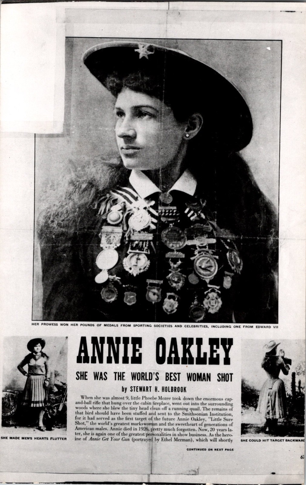 RPPC Annie Oakley, She was the World’s Best Woman Shot RPPC Annie Oakley, She was the World’s Best Woman Shot