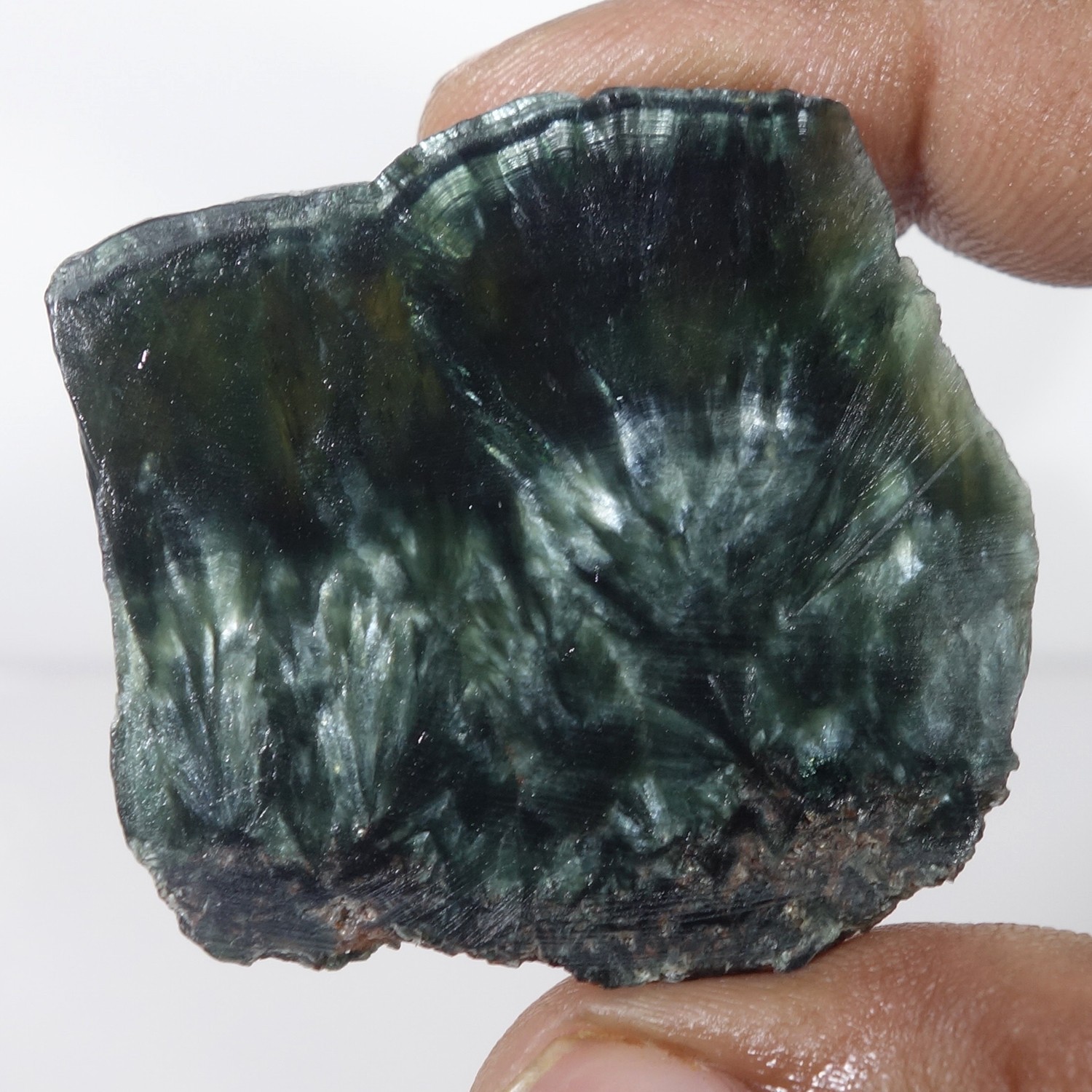 94.50 Cts Natural Green Seraphinite Raw Rough Freeform Crystal Mineral Gemstone