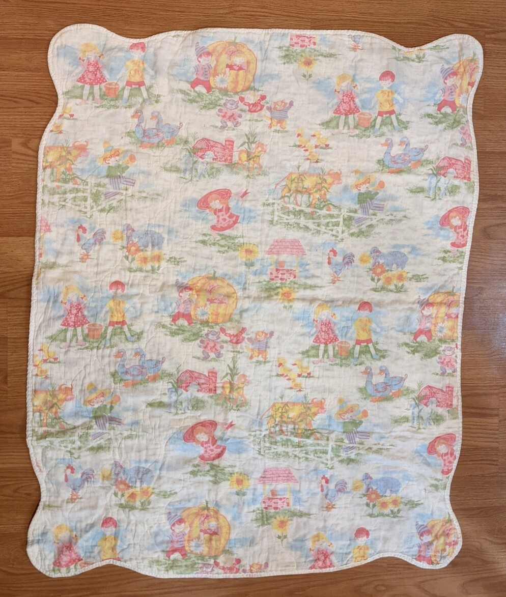 Vintage Baby Blanket 45\