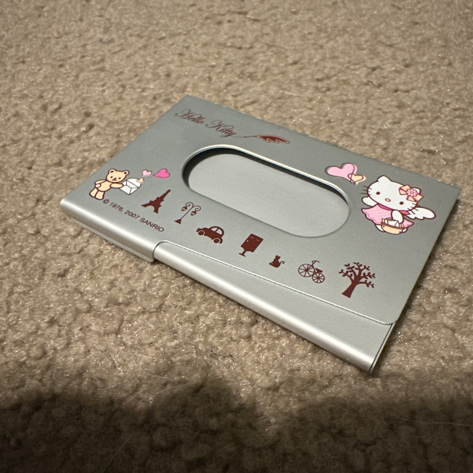 vintage 2007 Sanrio Hello Kitty Angel Metal Case