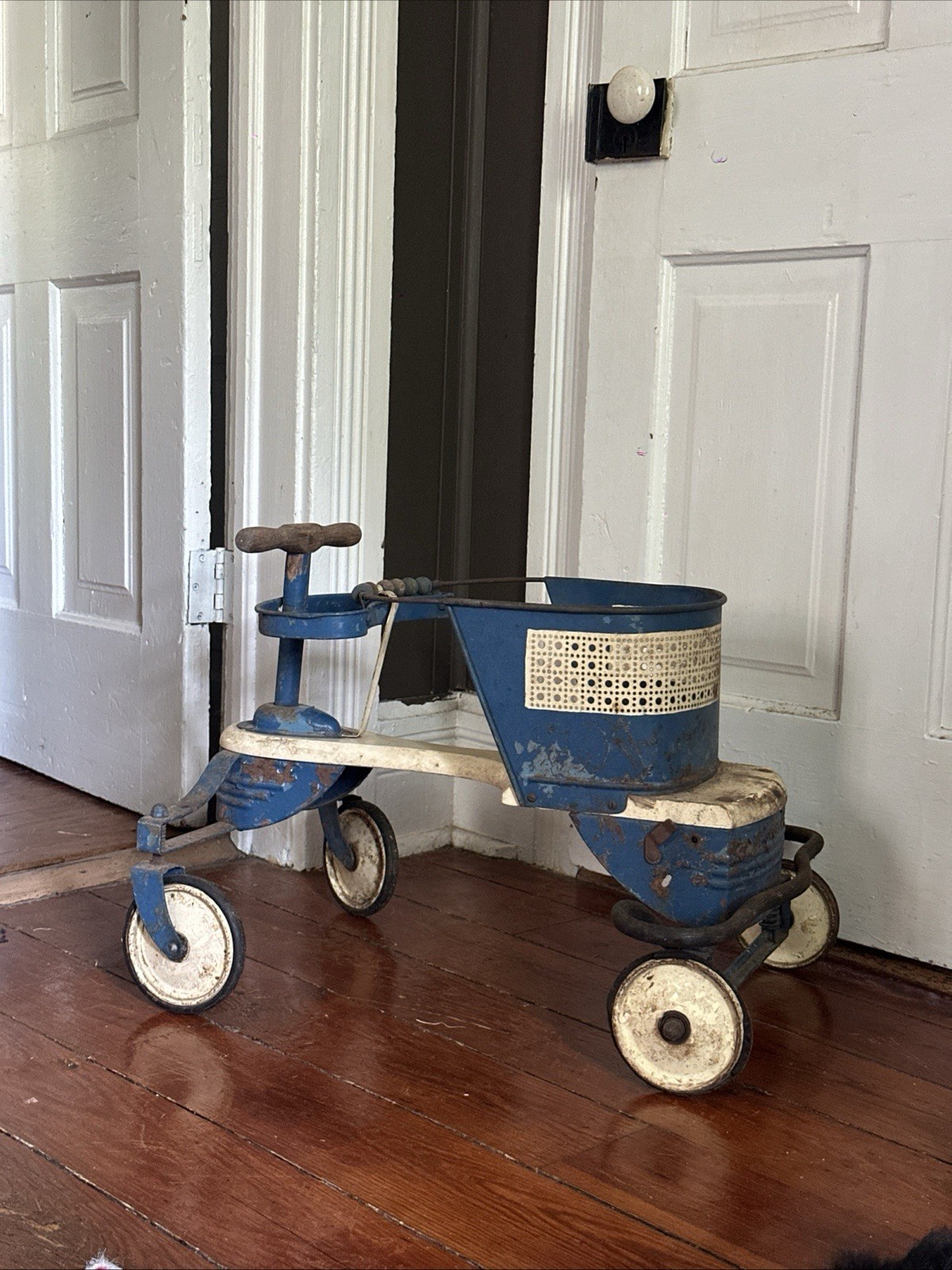 Vintage Ornate 40s 50s Taylor Tot Kids Baby Stroller Walker Scooter Buggie Vintage Ornate 40s 50s Taylor Tot Kids Baby Stroller Walker Scooter Buggie