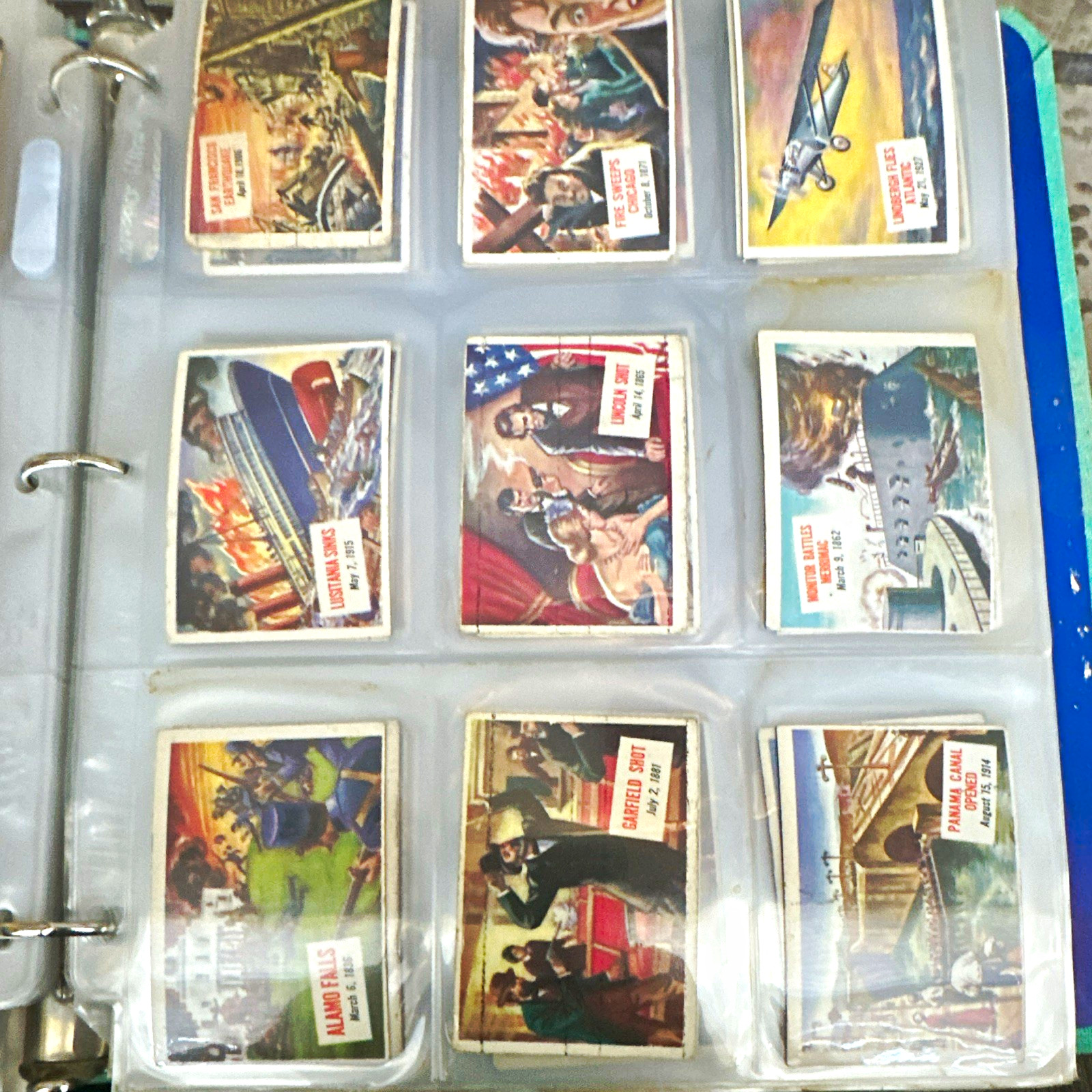 Topps Valley News Service History Non-Sport Card Lot McKinley Lusitania Alamo