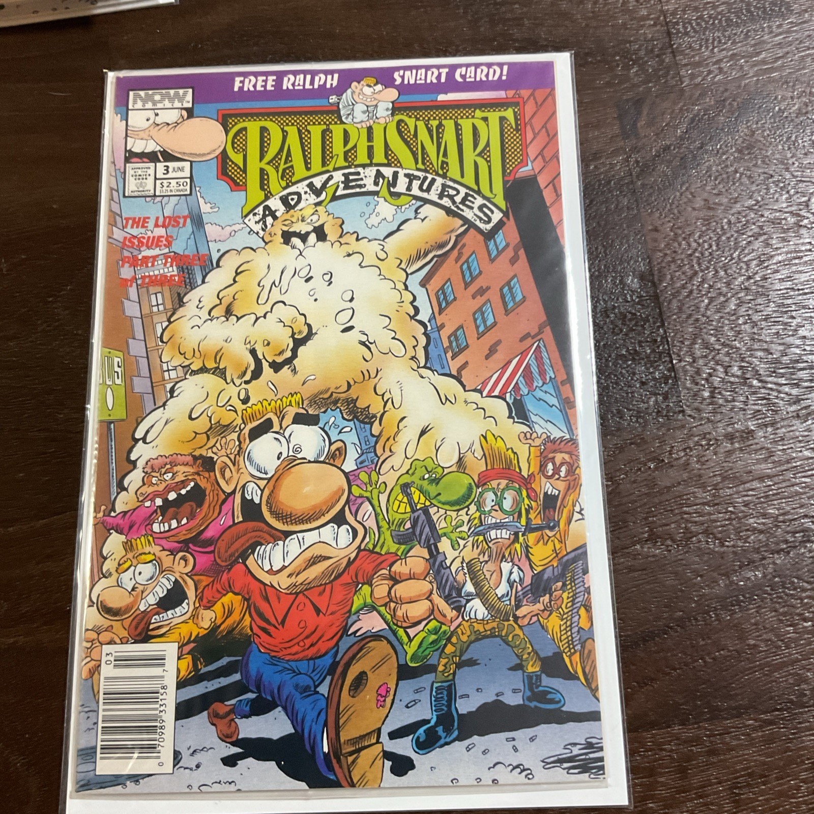 Ralph Snart The Lost Issues #3 Polybag with card F-VF 1993 Now Comics NEWSSTAND