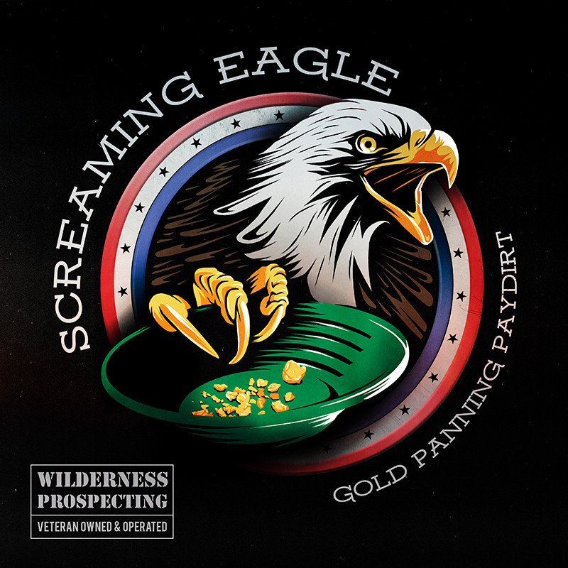 SCREAMING EAGLE 190 gram. GOLD PANNING PAYDIRT, the better gold panning paydirt SCREAMING EAGLE 190 gram. GOLD PANNING PAYDIRT, the better gold panning paydirt