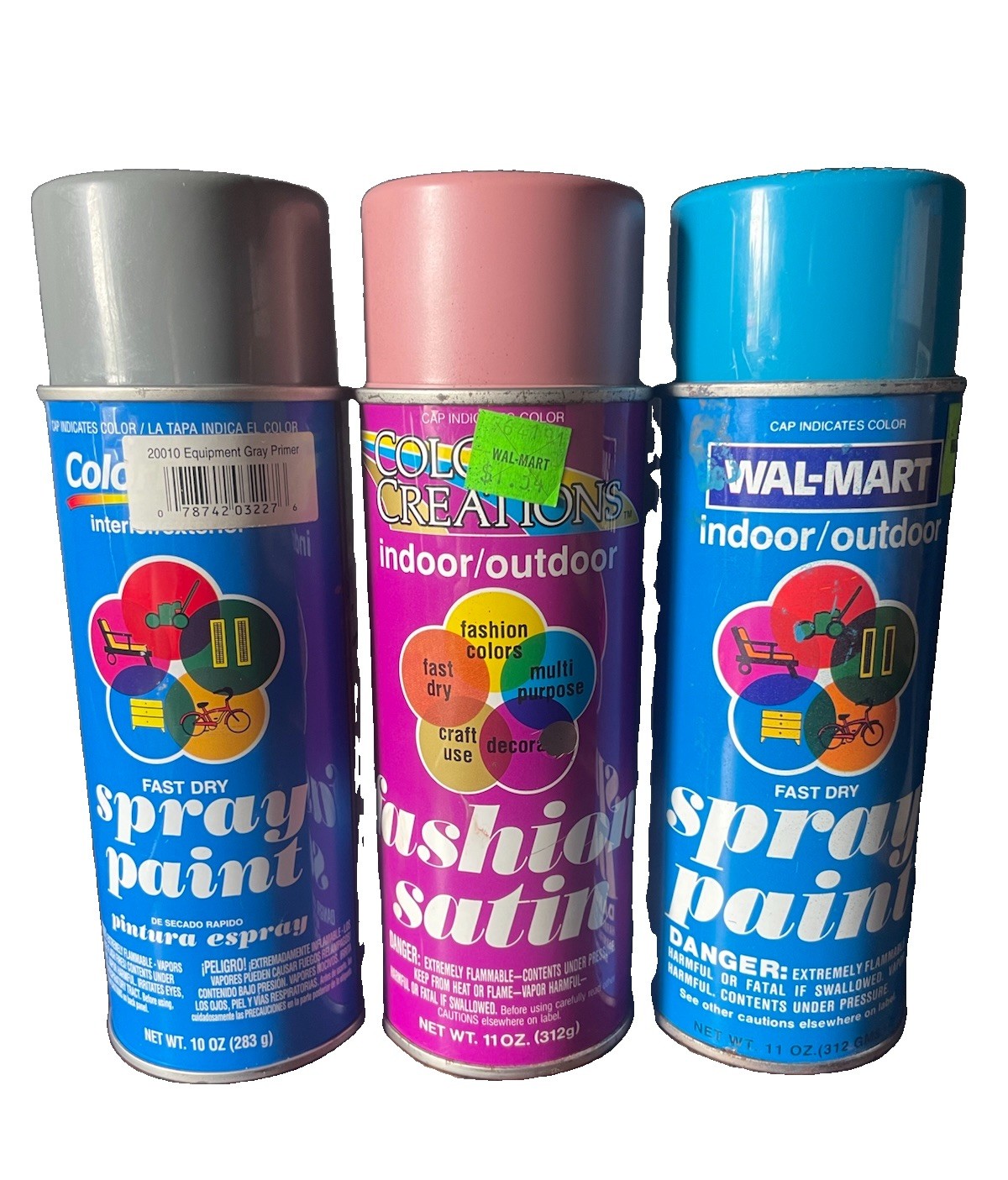 Vintage Spray paint Lot Of 3, Walmart Graffiti Collectibles. Vintage Spray paint Lot Of 3, Walmart Graffiti Collectibles.