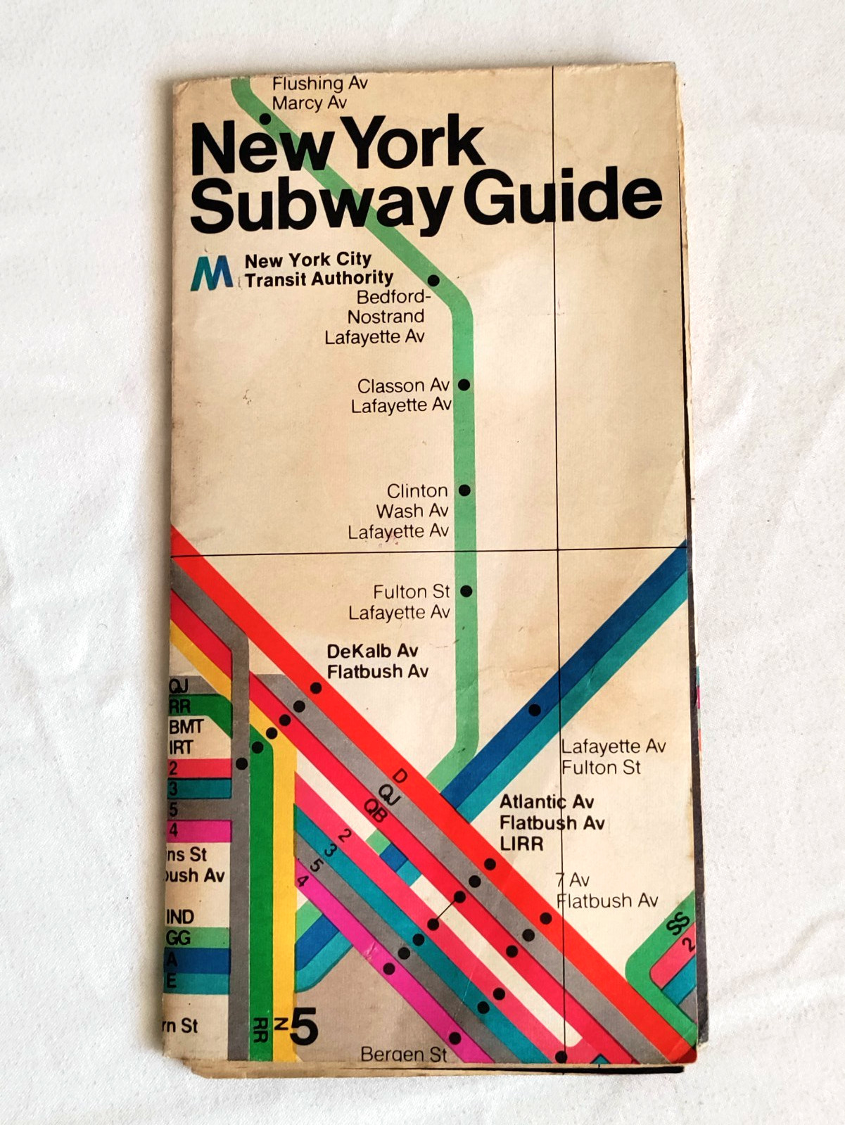 VINTAGE NEW YORK CITY SUBWAY MAP & GUIDE 1972 VISITORS EDITION RARE