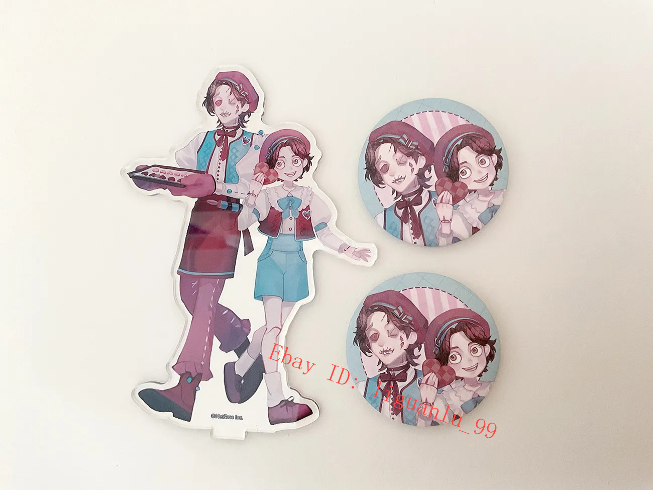 3Pcs/set Identity V Puppeteer Matthias Czernin Acrylic Figure Model & Badge 3Pcs/set Identity V Puppeteer Matthias Czernin Acrylic Figure Model & Badge