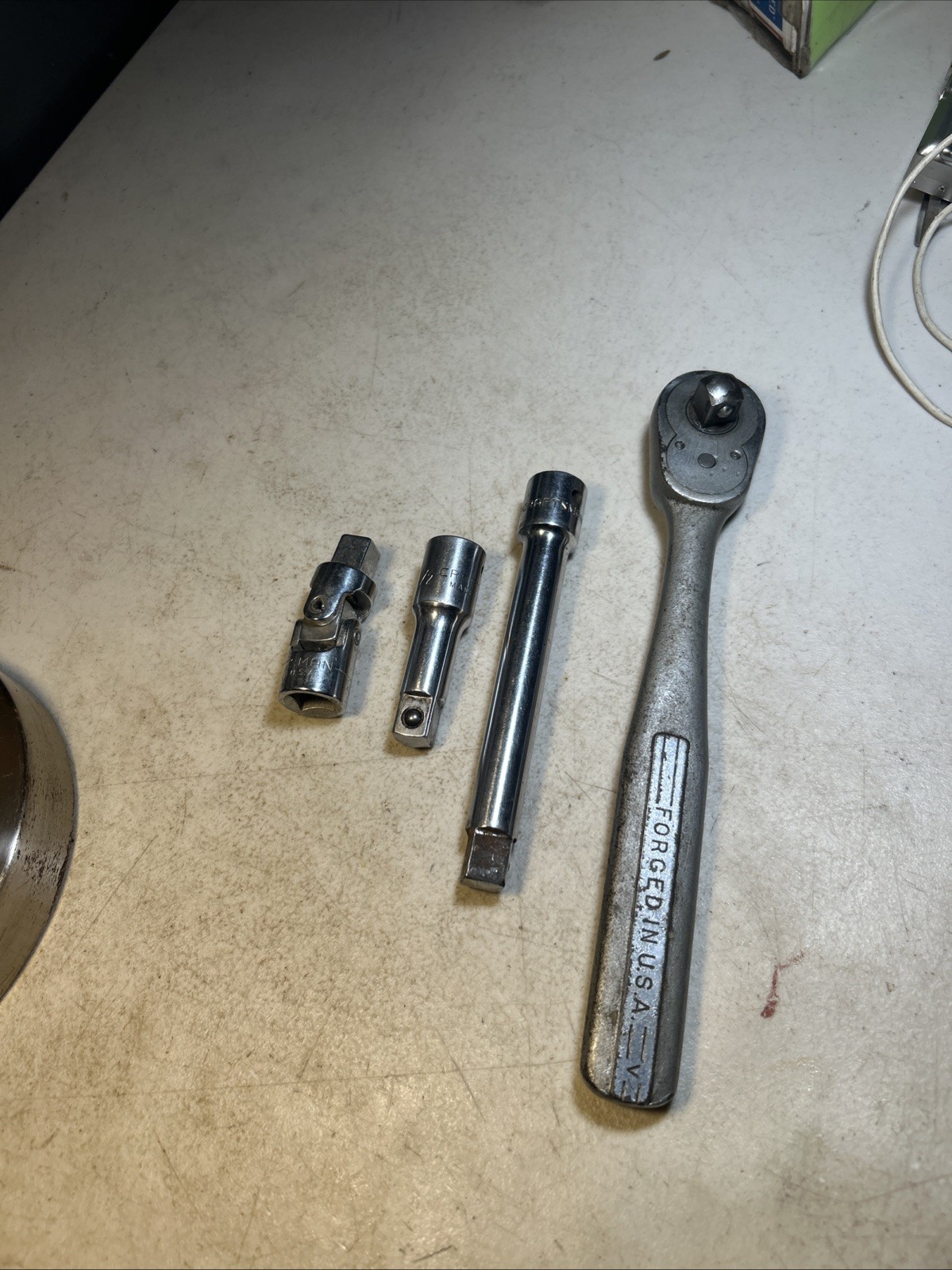 Craftsman - Vintage =V= 1/2” Drive Ratchet Plus Joint Adapter -V- 4425 Plus More