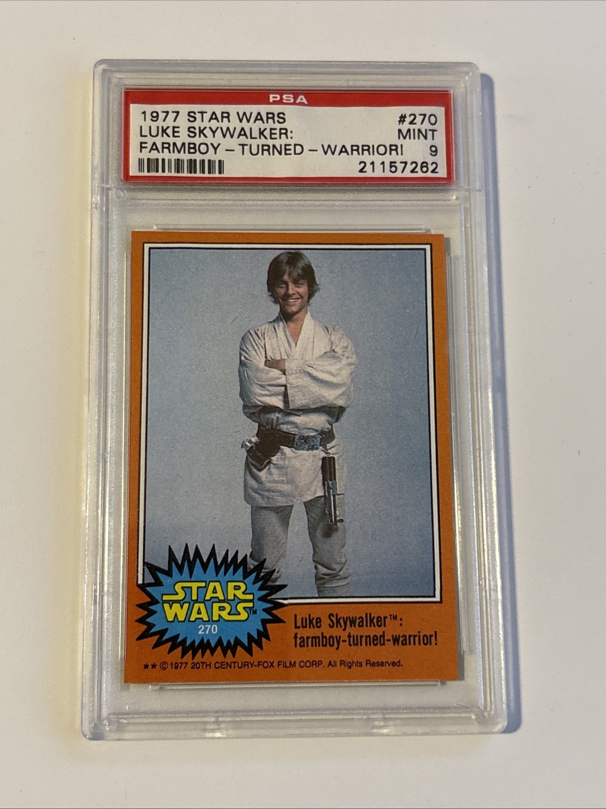 1977 STAR WARS #270 LUKE SKYWALKER: FARMBOY-TURNED-WARRIOR PSA 9