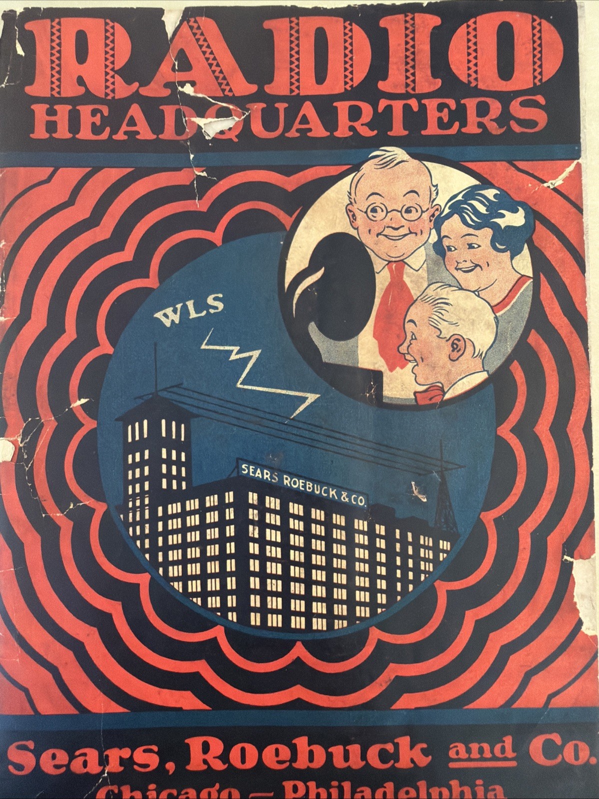Vintage 1924 Sears Roebuck Radio Headquarters Catalog WLS Chicago Station Rare Vintage 1924 Sears Roebuck Radio Headquarters Catalog WLS Chicago Station Rare
