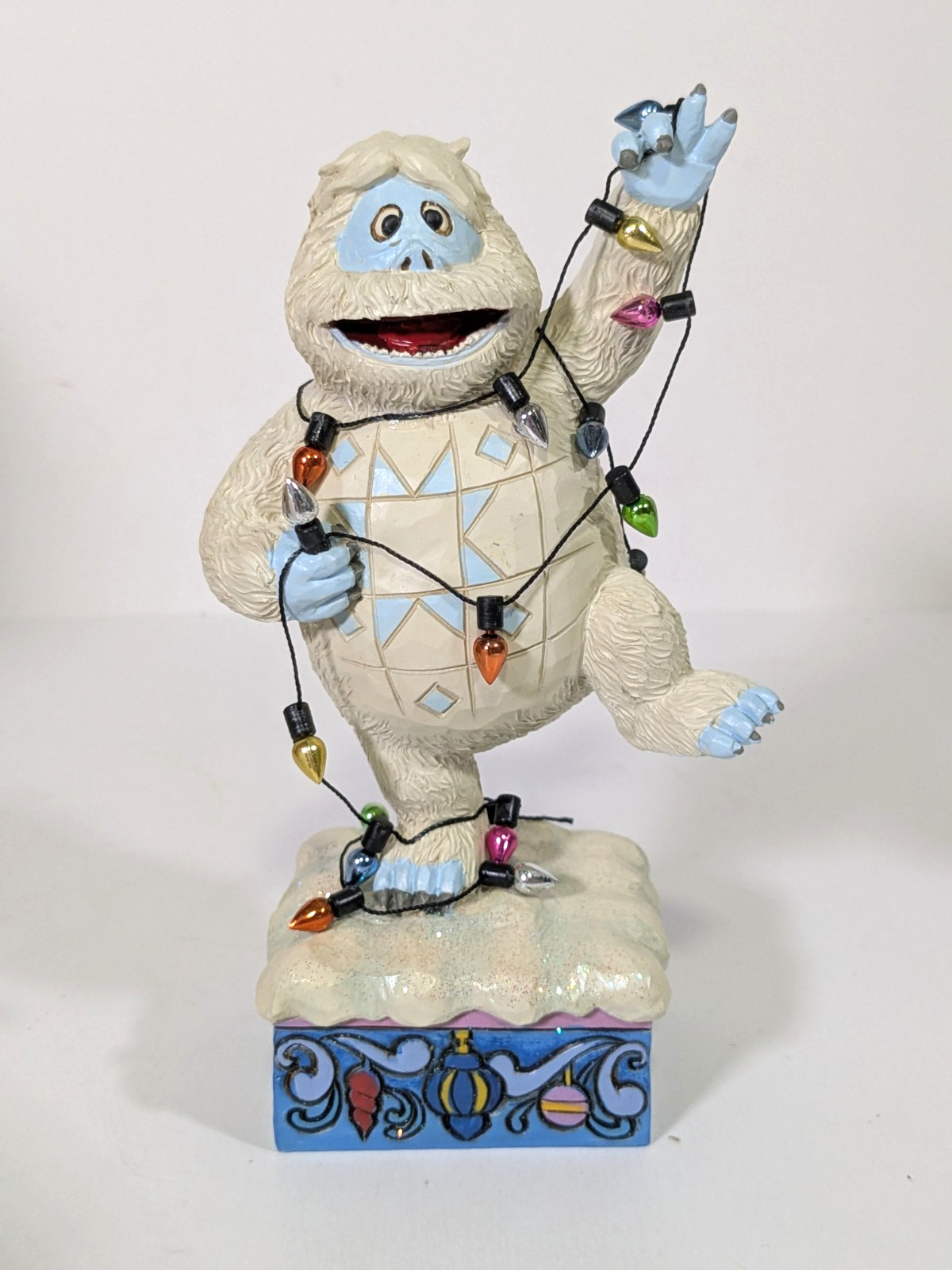 Rudolph Red Nosed Reindeer Traditions Bumble Wrapped In Lights Figurine Jim Shor