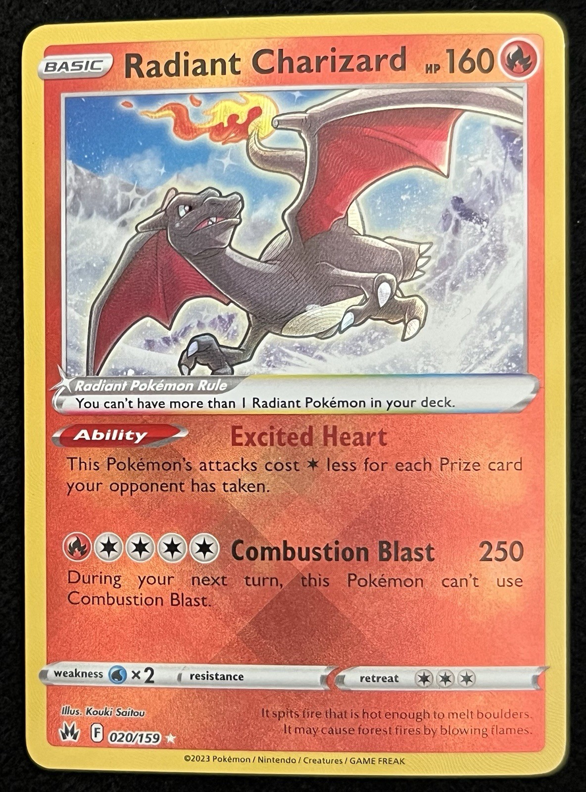 (NM) Radiant Charizard 20/159 - Pokemon Crown Zenith