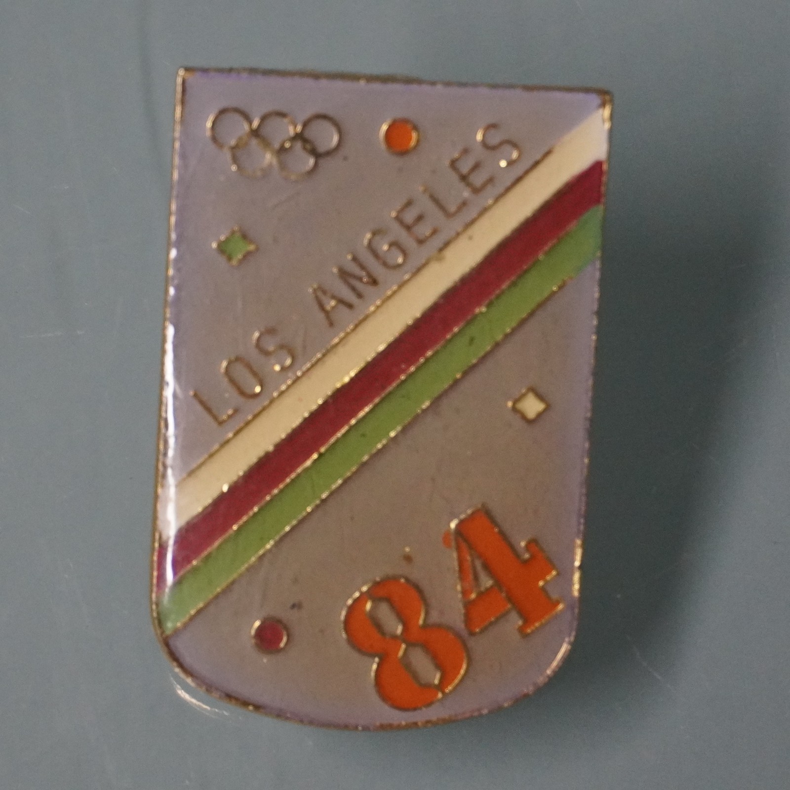 Vintage 1984 Los Angeles Olympics Hungary NOC Boycott Enamel Lapel Pin Badge 1.3