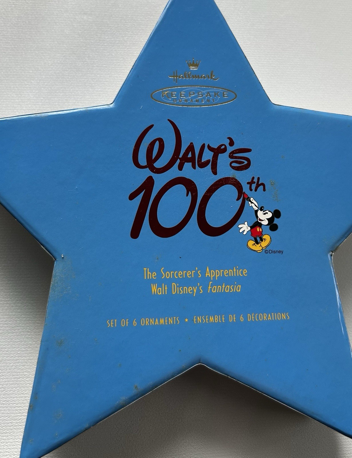 Hallmark Keepsake Ornament Walt\'s 100th Sorcerer\'s Apprentice Fantasia Set of 6 Hallmark Keepsake Ornament Walt\'s 100th Sorcerer\'s Apprentice Fantasia Set of 6