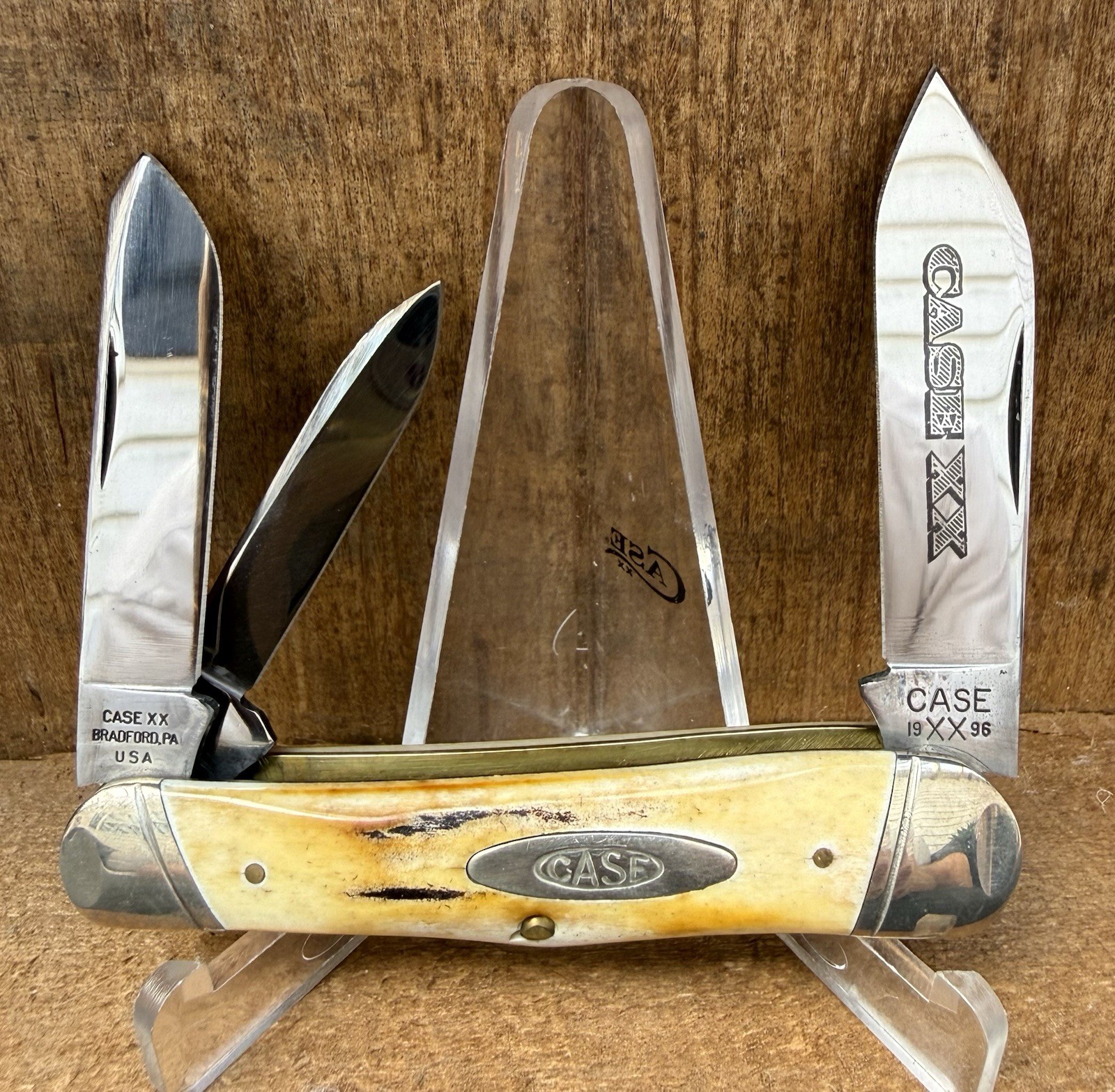 1996 CASE CLASSIC 53046 Humpback Whittler Genuine Stag Tested XX Knife