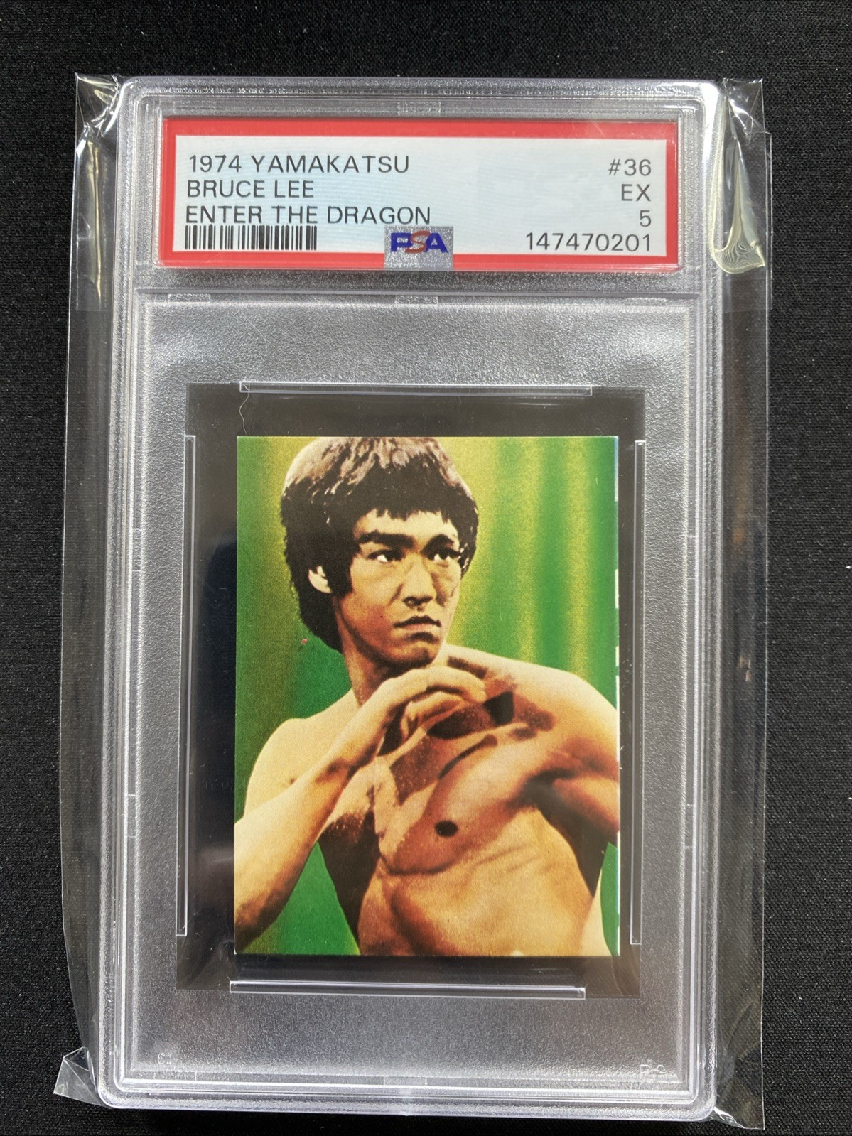 1974 Yamakatsu Bruce Lee Enter The Dragon Rookie RC PSA 5 #36